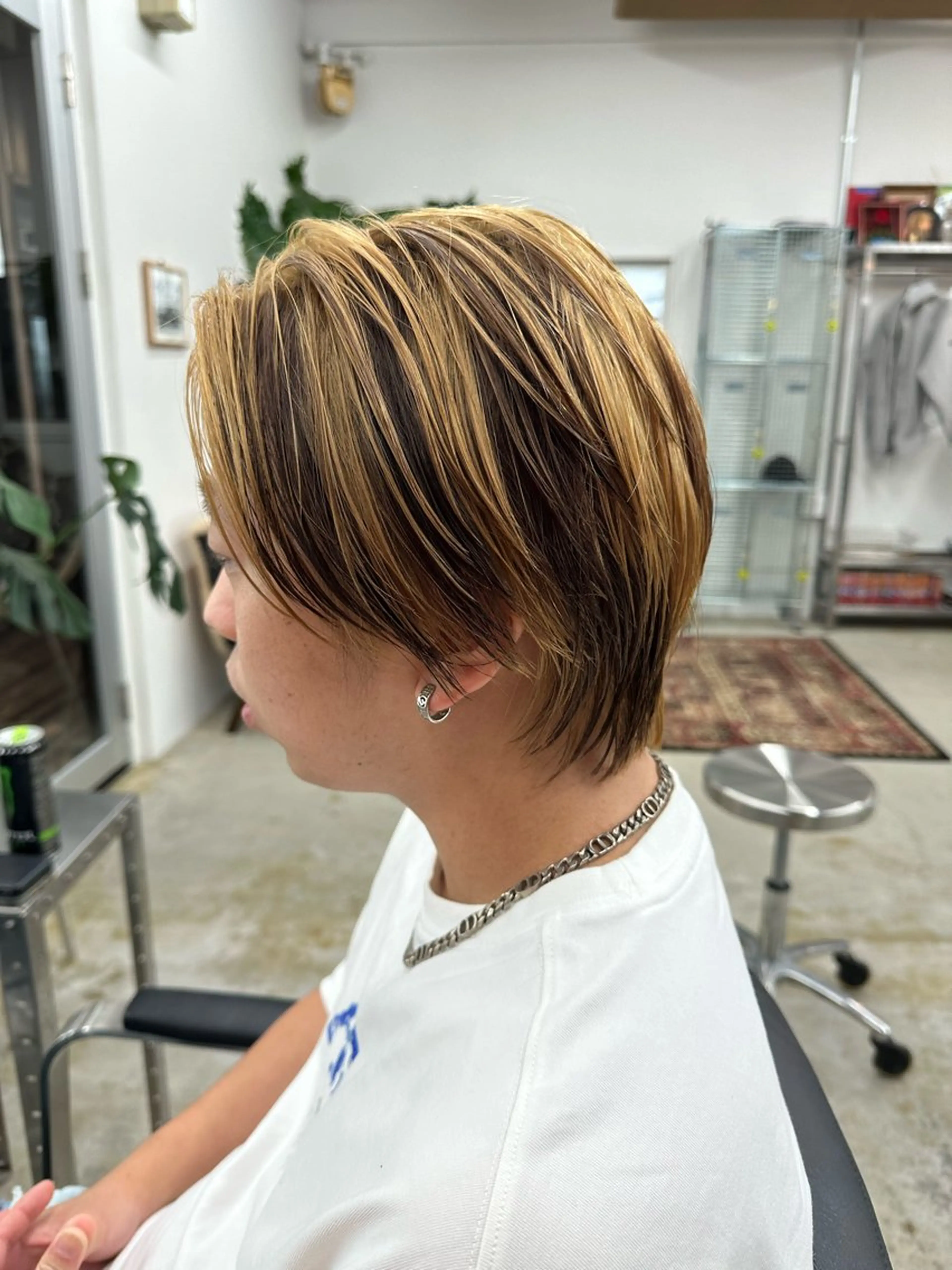 ミディアム ミディアムパーマ くせ毛 ウルフカット カット BOW【ボウ】所属・メンズパーマ/本町/ 心斎橋/Takumiのヘアスタイル