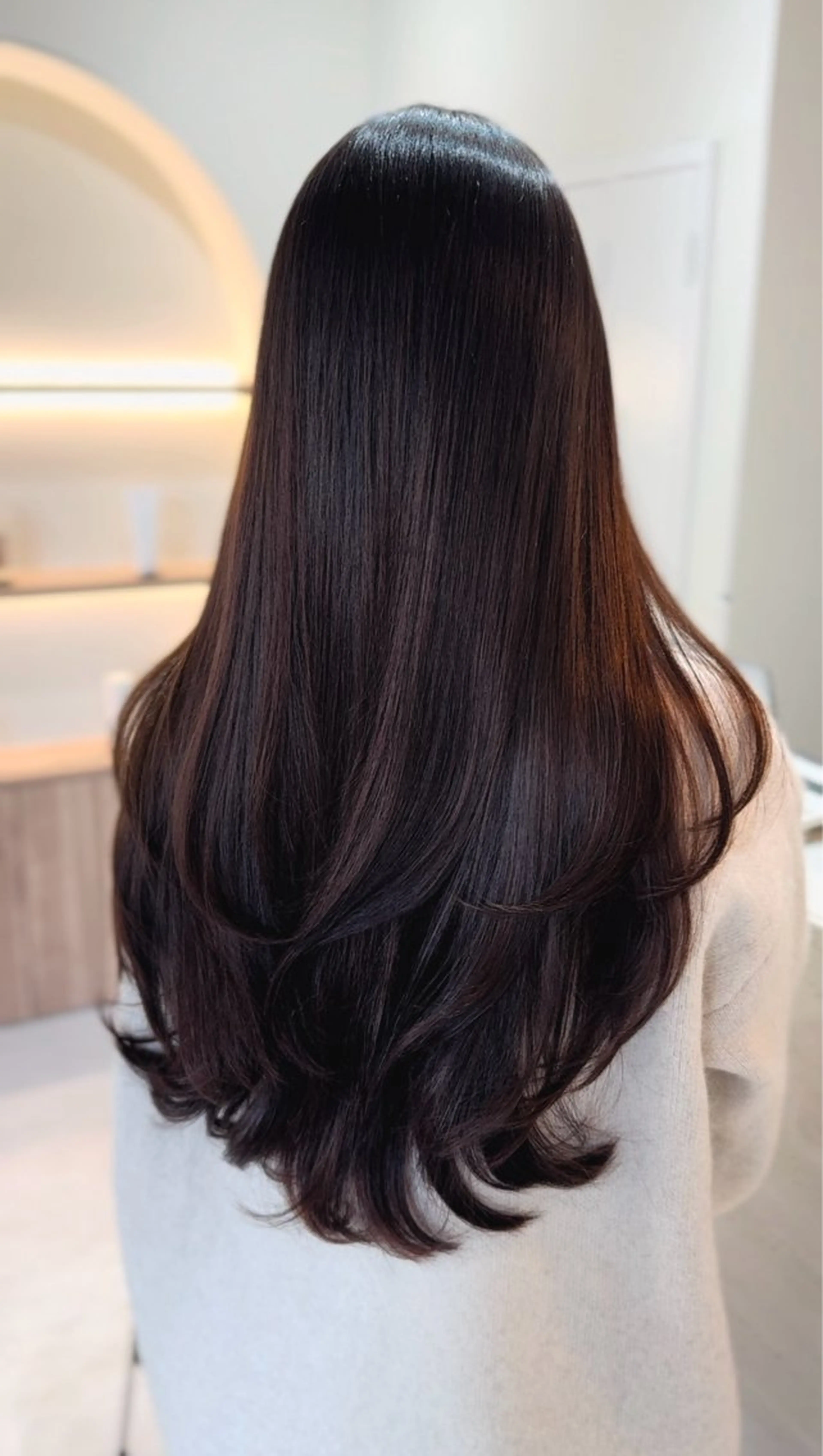 ロング カット ヘアカラー トリートメント 🩶レイヤー/艶髪/ 顔周り/韓国風/輝士のヘアスタイル