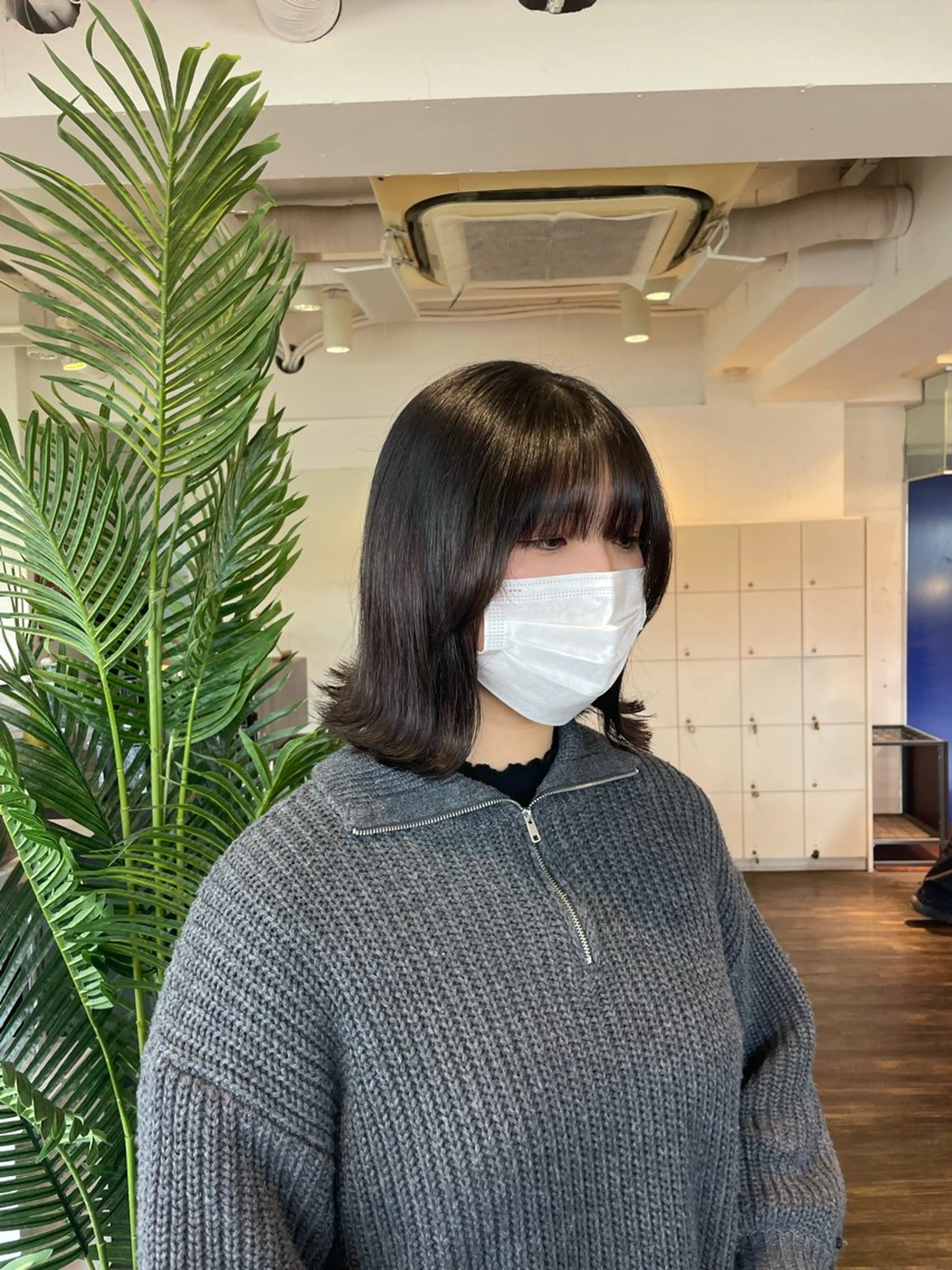 ミディアム ボブ カット 佐藤 綾郁のヘアスタイル