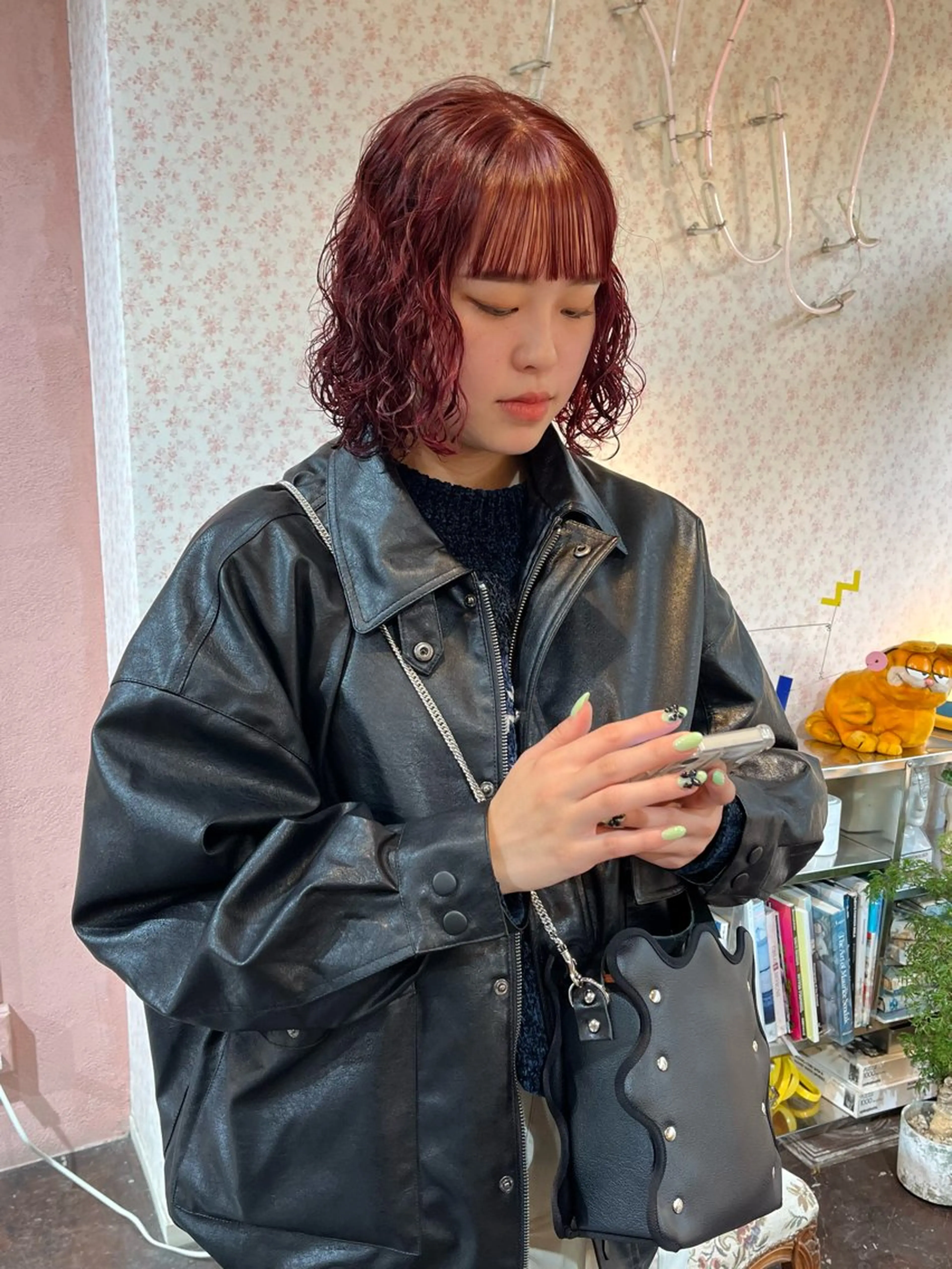 カラー パーマ ボブ カット パーマ トリートメント iru所属・mi kiのヘアスタイル