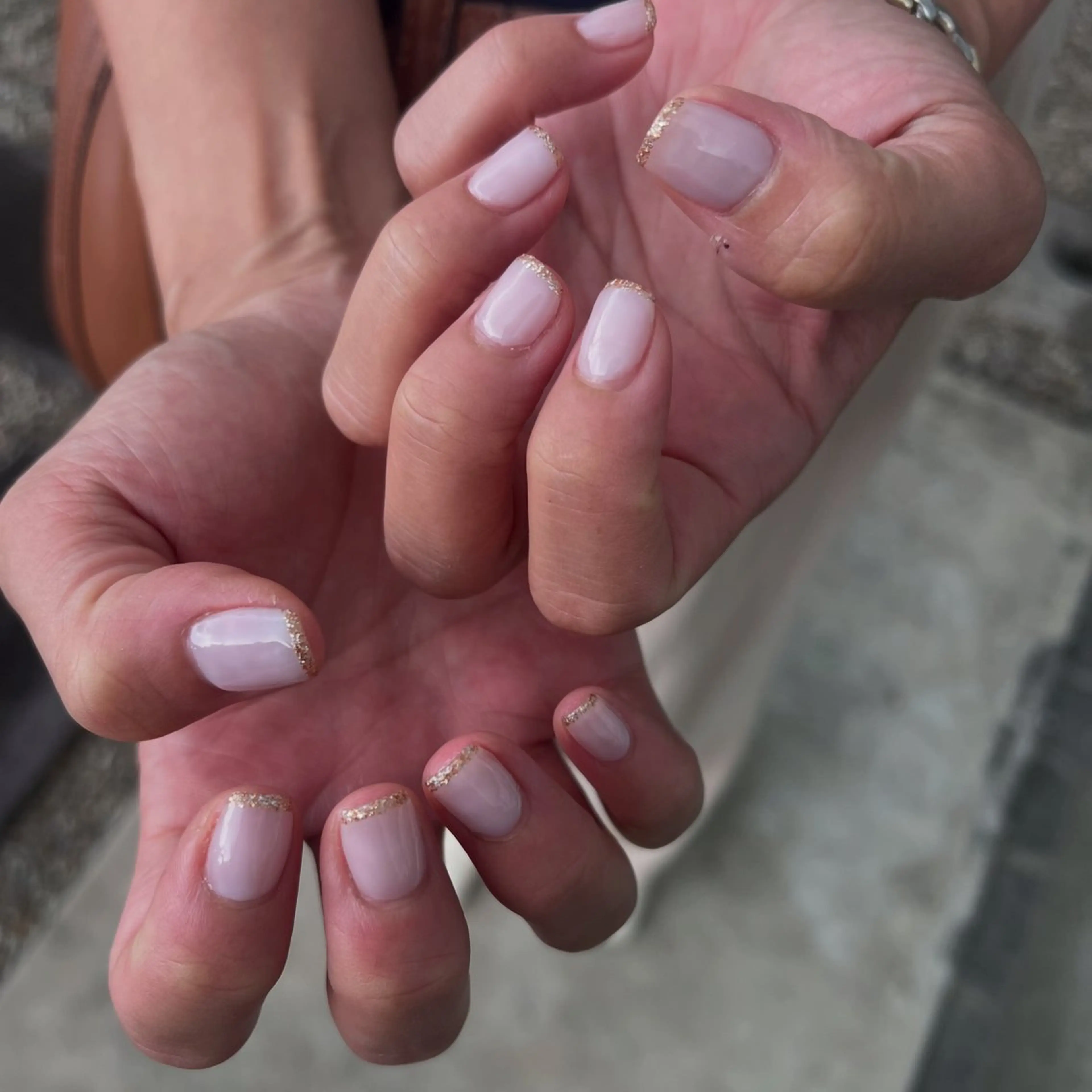 ネイル ジェルネイル ラメ(グリッター) ワンカラーネイル ショートネイル シンプルネイル ri.nail 12のネイルデザイン