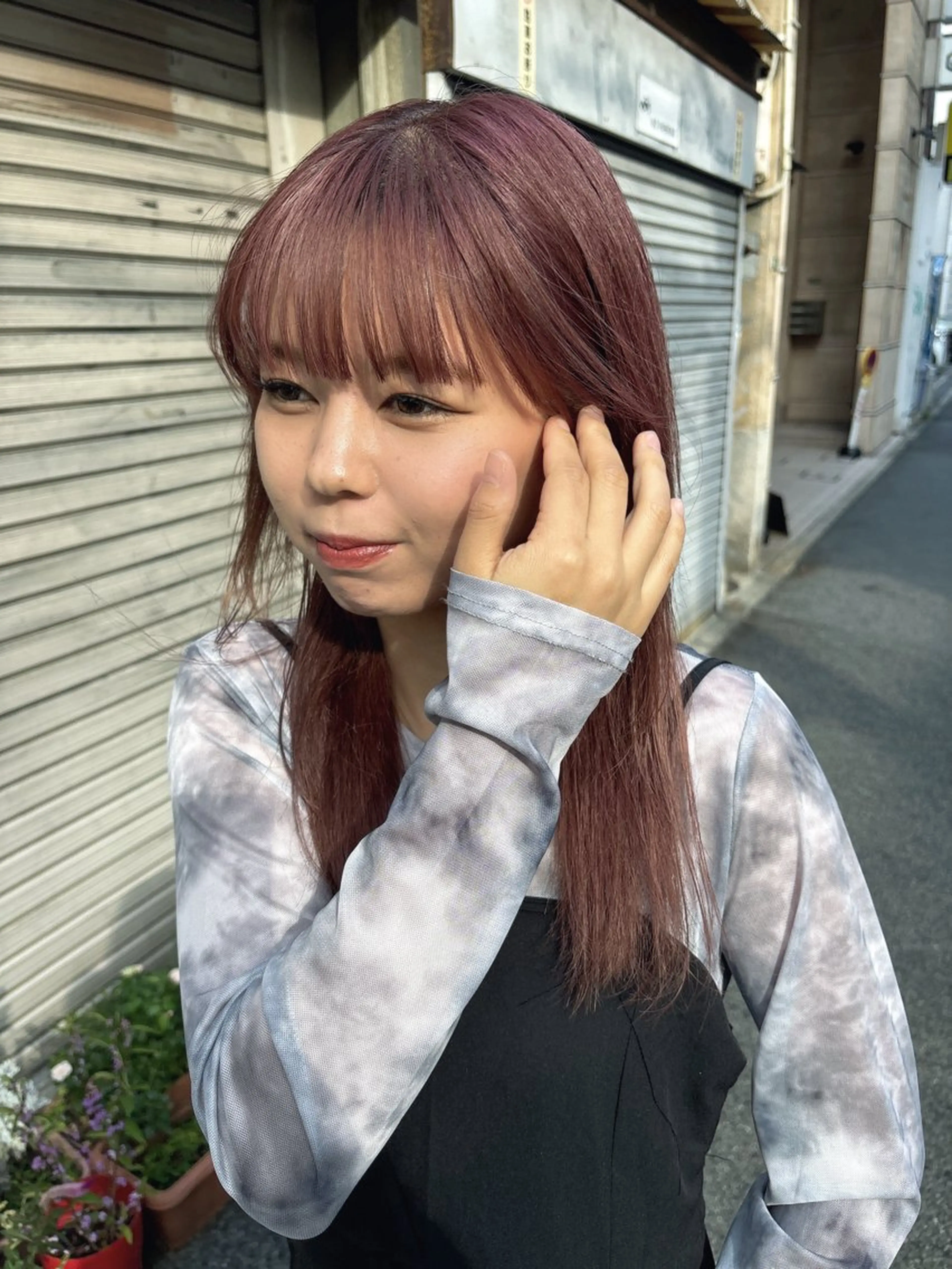 カラー ピンクカラー fudge所属・MaisonHALU 松浦光咲のヘアスタイル