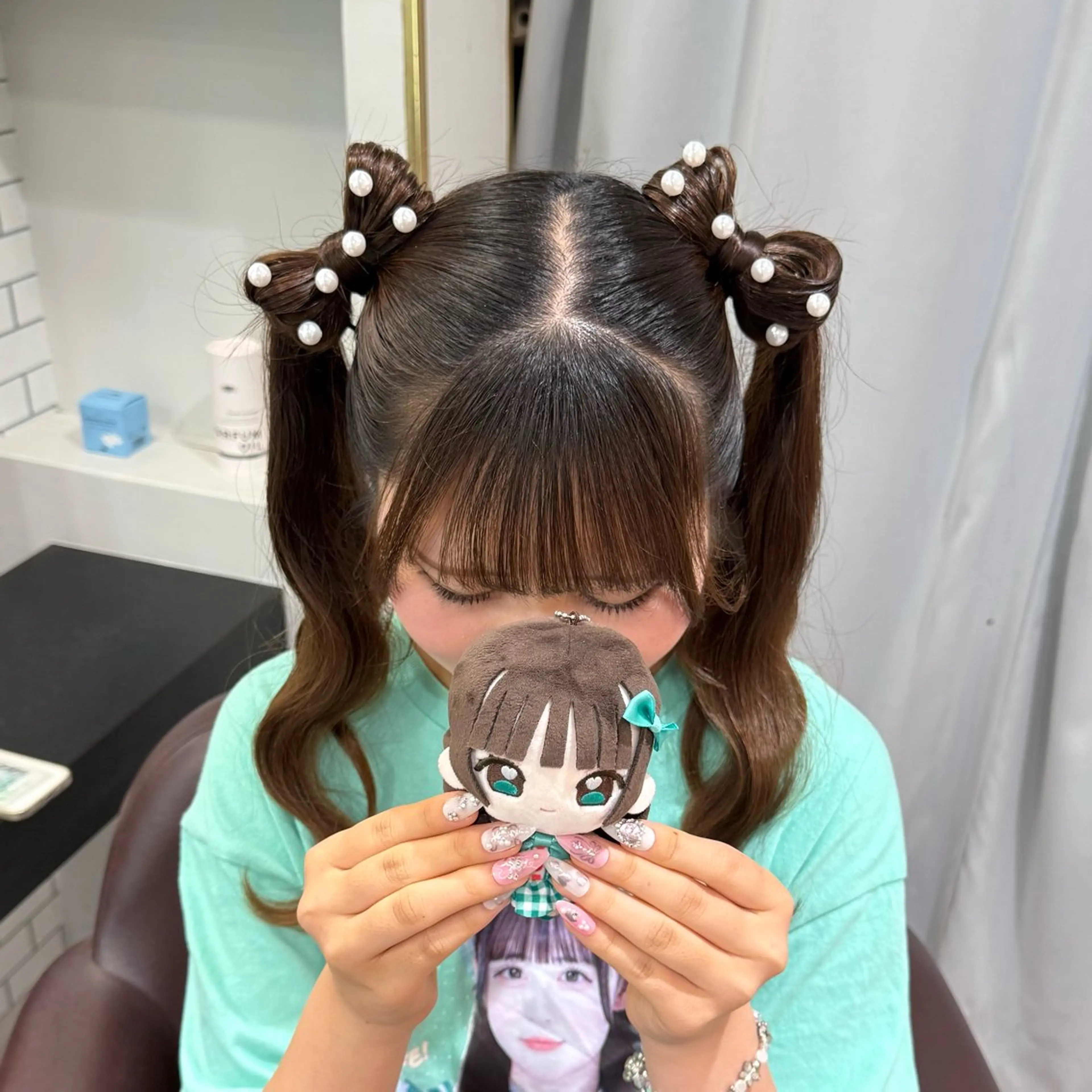 セミロング ヘアアレンジ 🎀ヘアアレンジ 🎀ななみのヘアスタイル