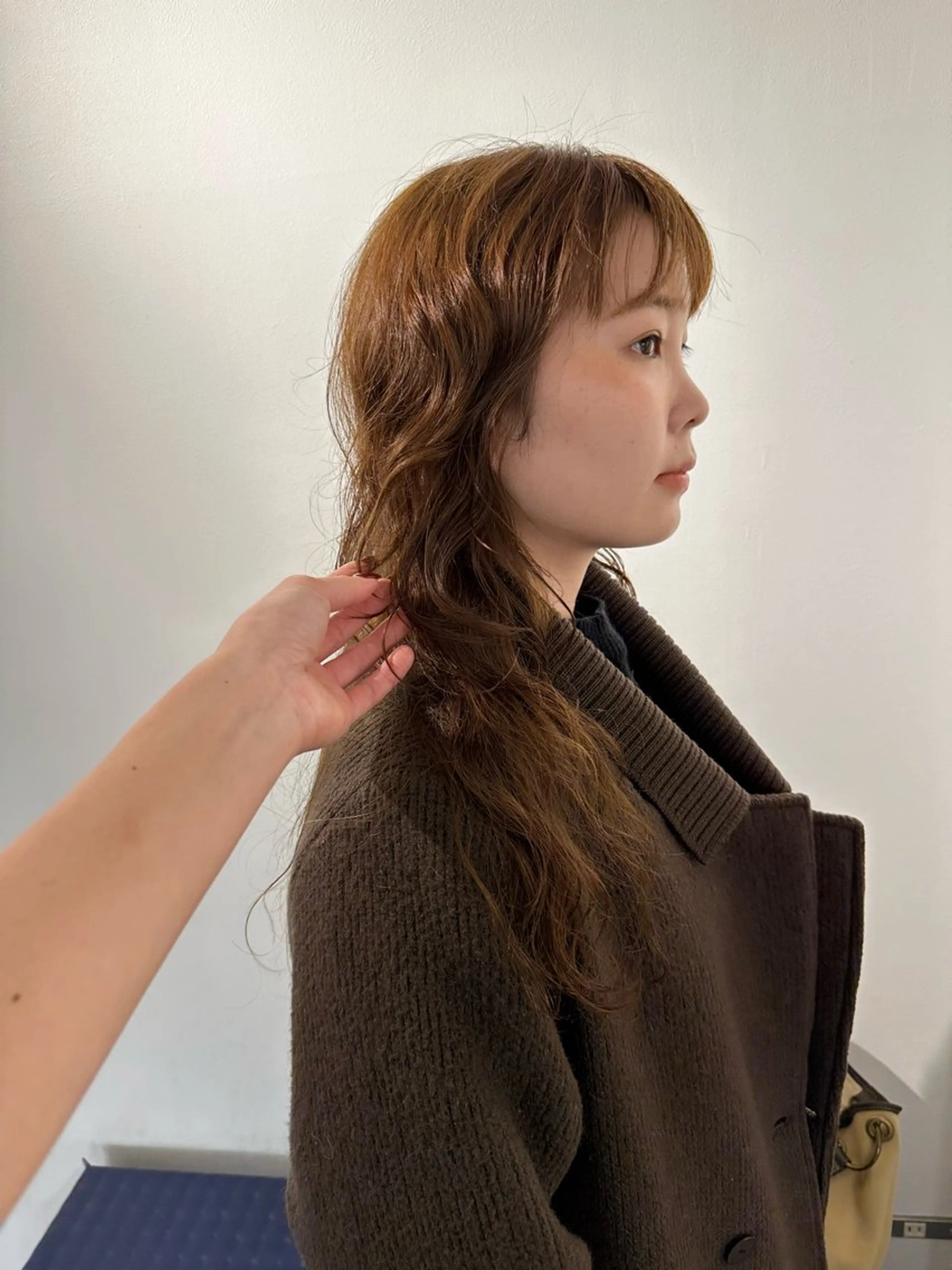 ロング カラー パーマ ヘアカラー トリートメント お悩み解決パーマ hana🩰のヘアスタイル