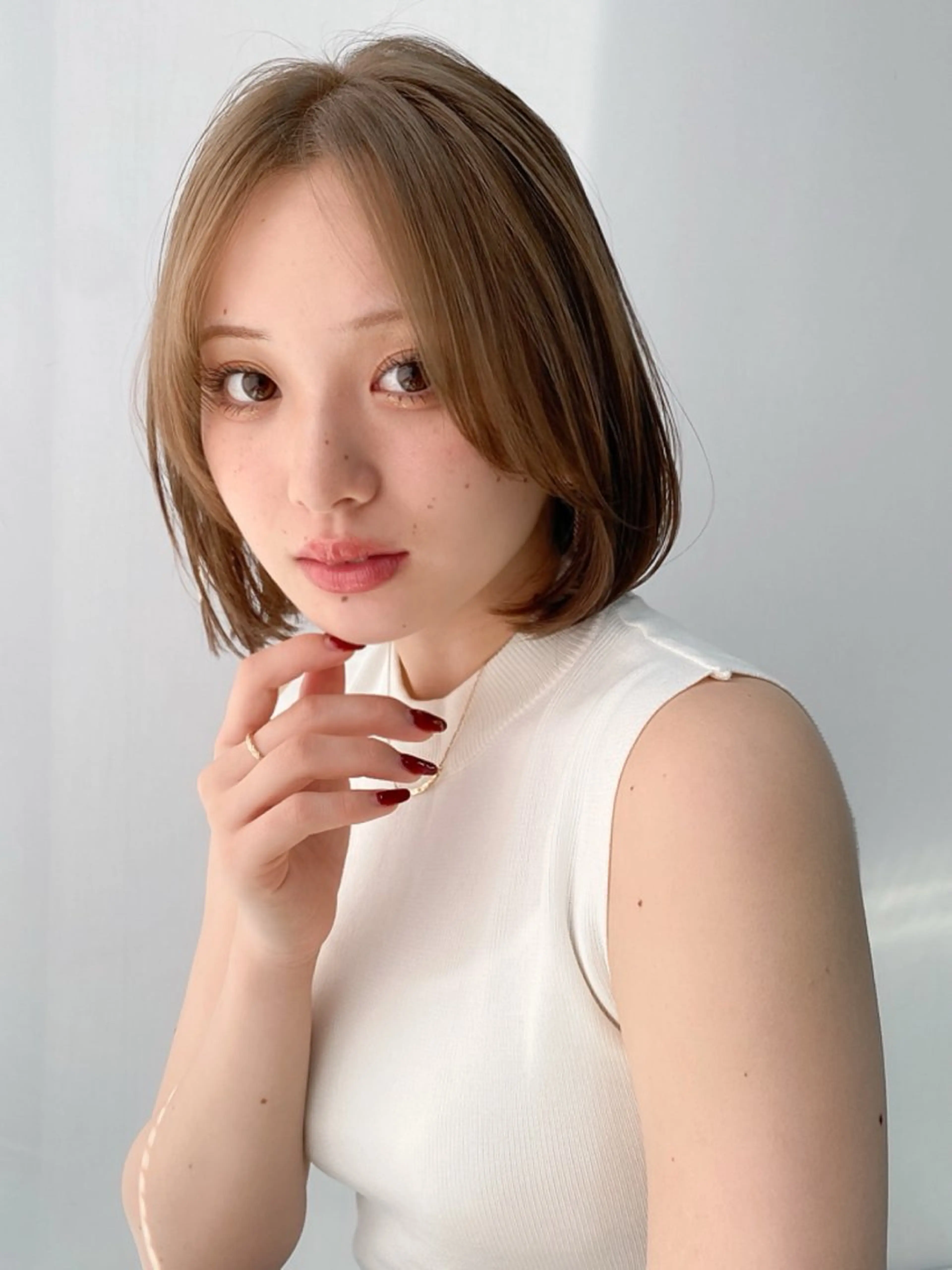 ミディアム ヘアカラー トリートメント 佐藤 侑哉のヘアスタイル