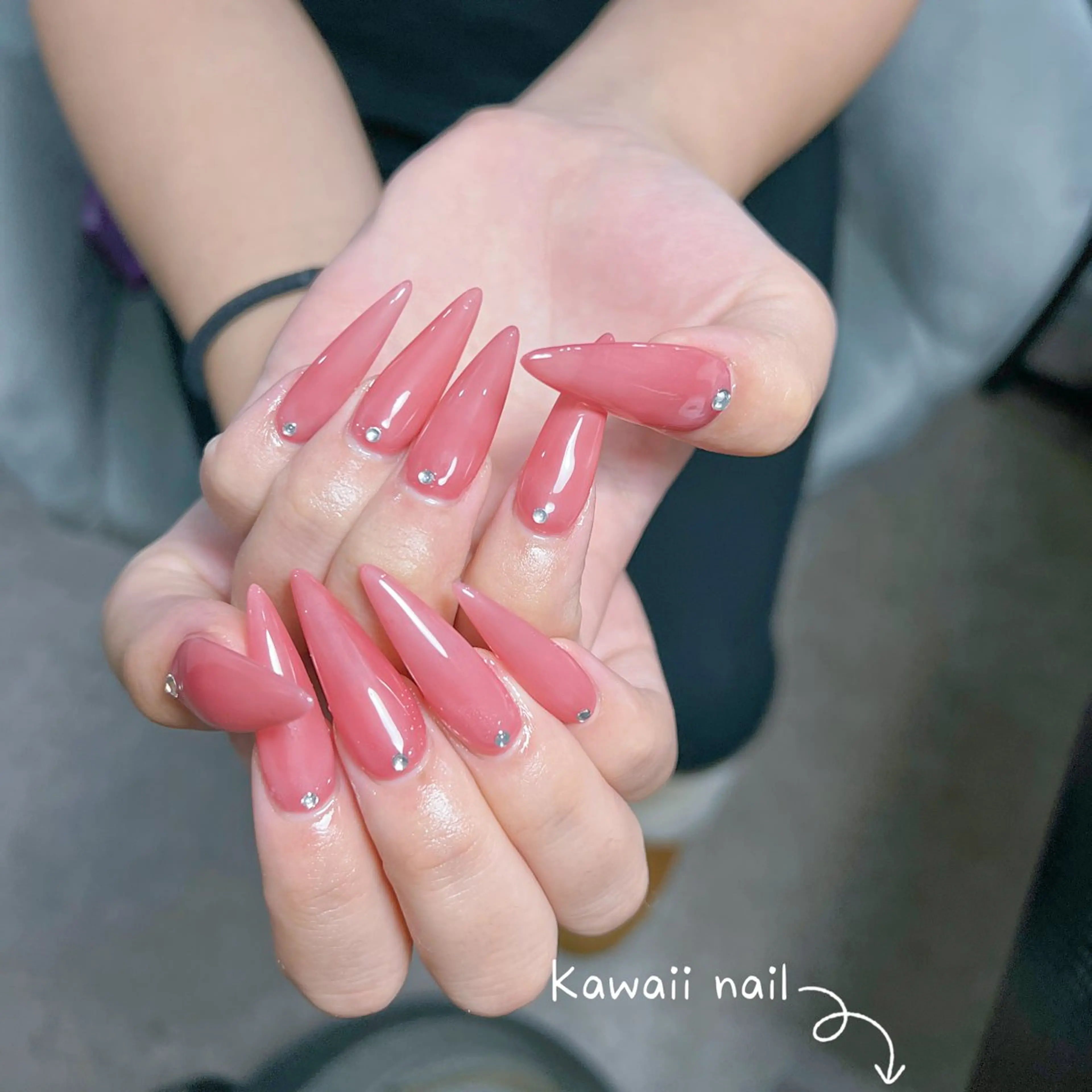 ネイル 長さ出し フレンチネイル ジェルネイル ガーリー 韓国ネイル ハンドネイル ハンドケア Kawaii Chiba nailのネイルデザイン