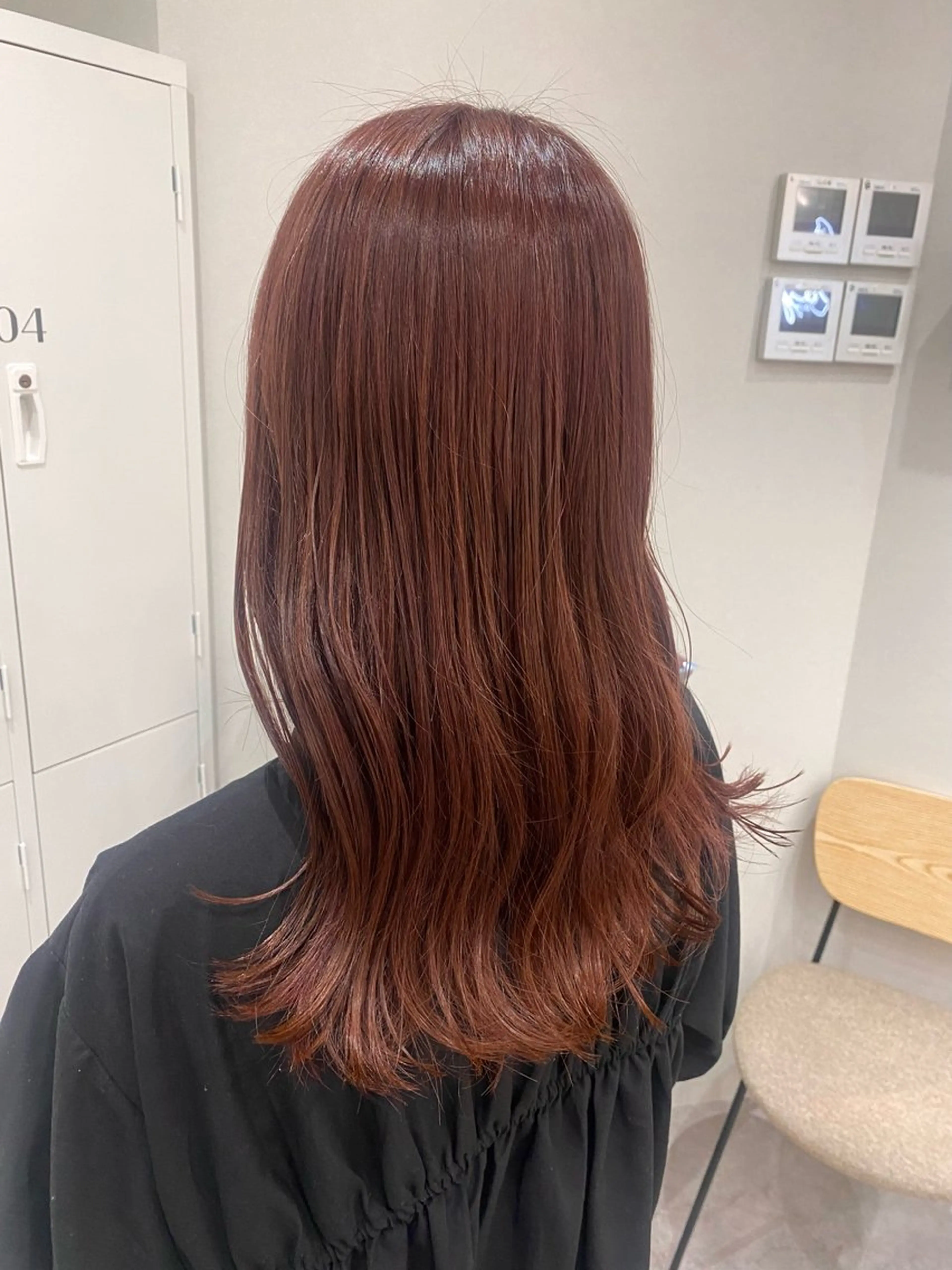 セミロング カラー ヘアアレンジ ブラウンカラー ピンクカラー ピンクブラウン ヘアカラー ボブ /ニュアンス/ satomi🧸💖のヘアスタイル