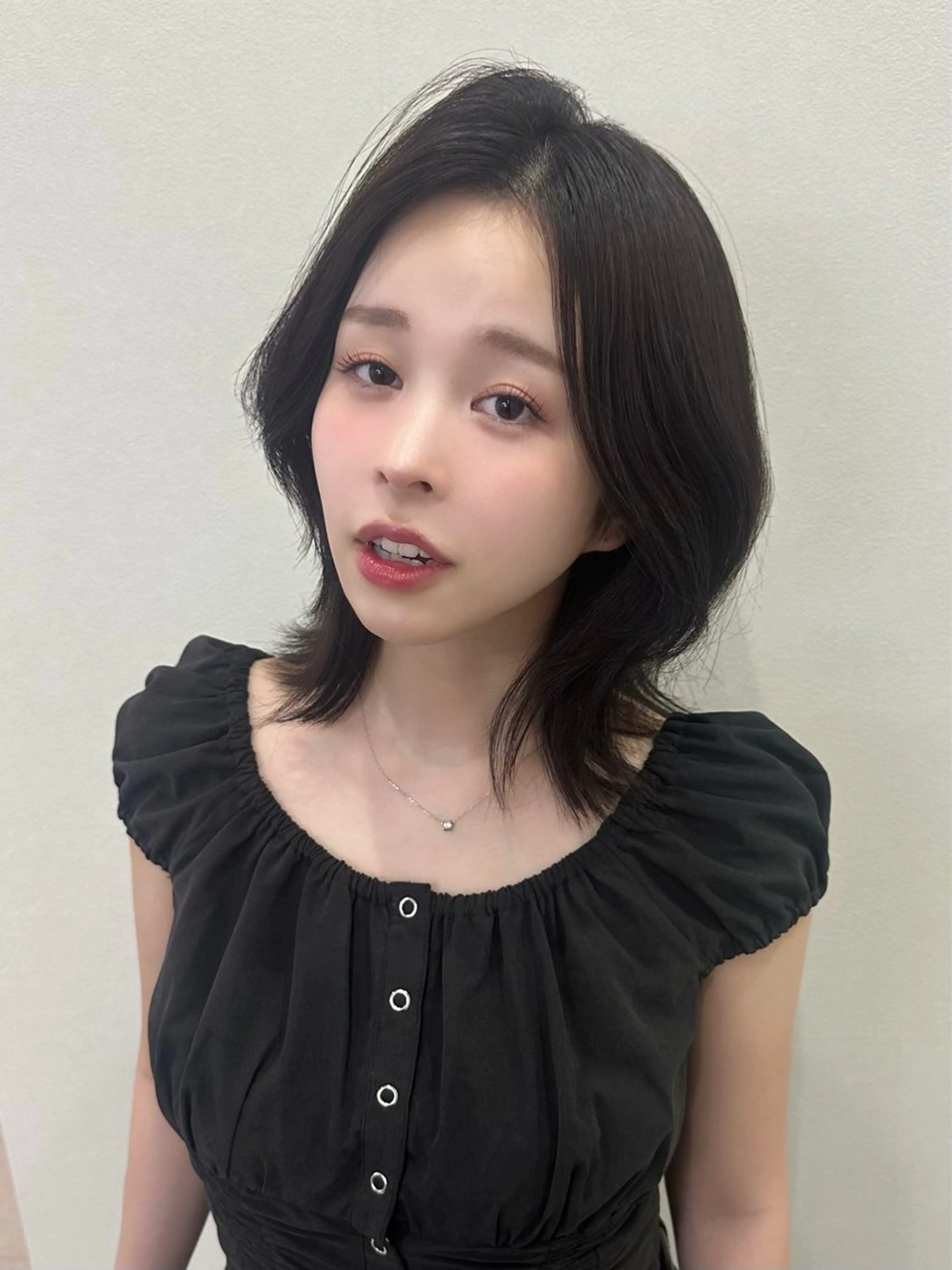 ミディアム くびれヘア カット ヘアカラー Rei /透明感×韓国ヘアのヘアスタイル