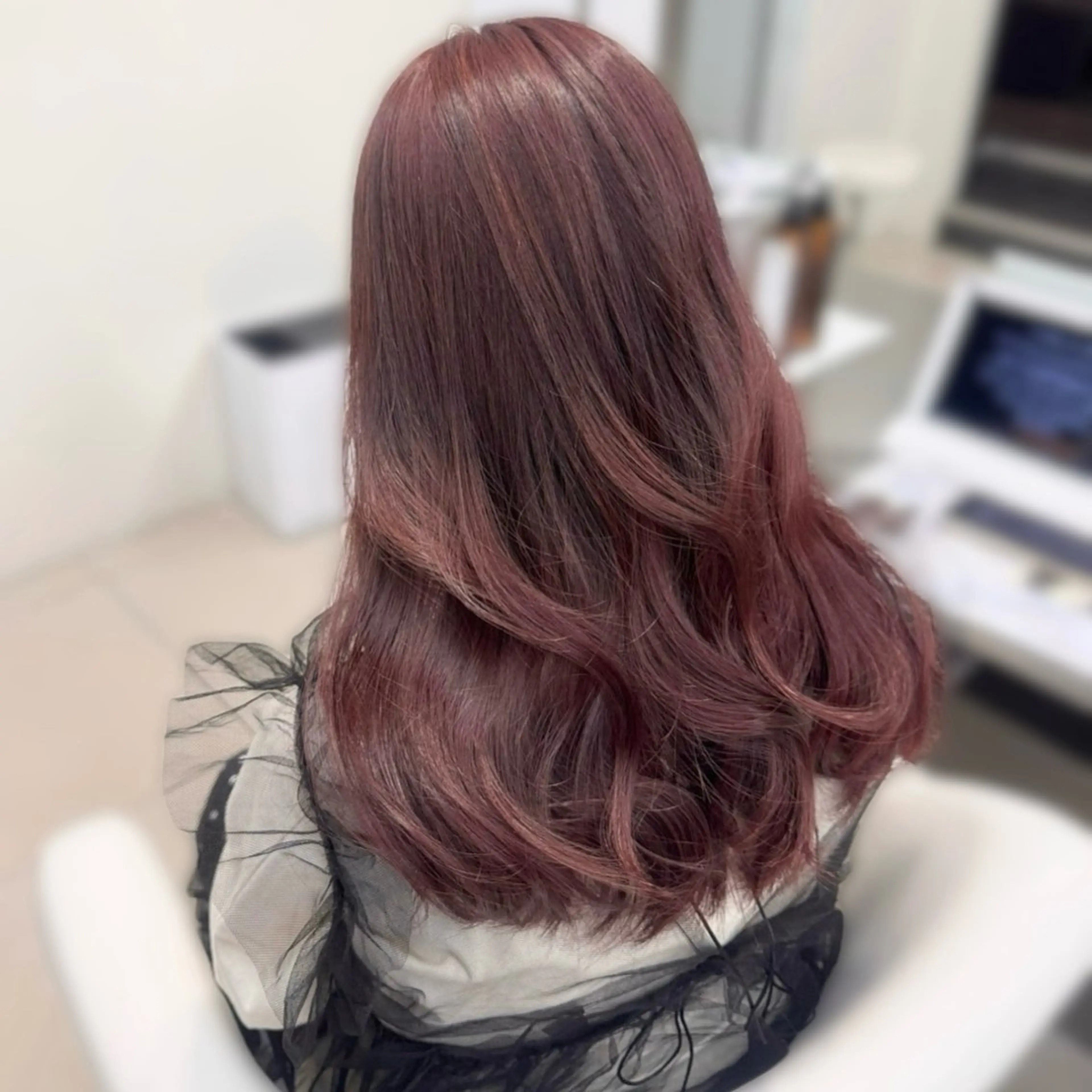 ロング カラー ヘアカラー 暖色カラー🎀🎶 田辺 樹里のヘアスタイル