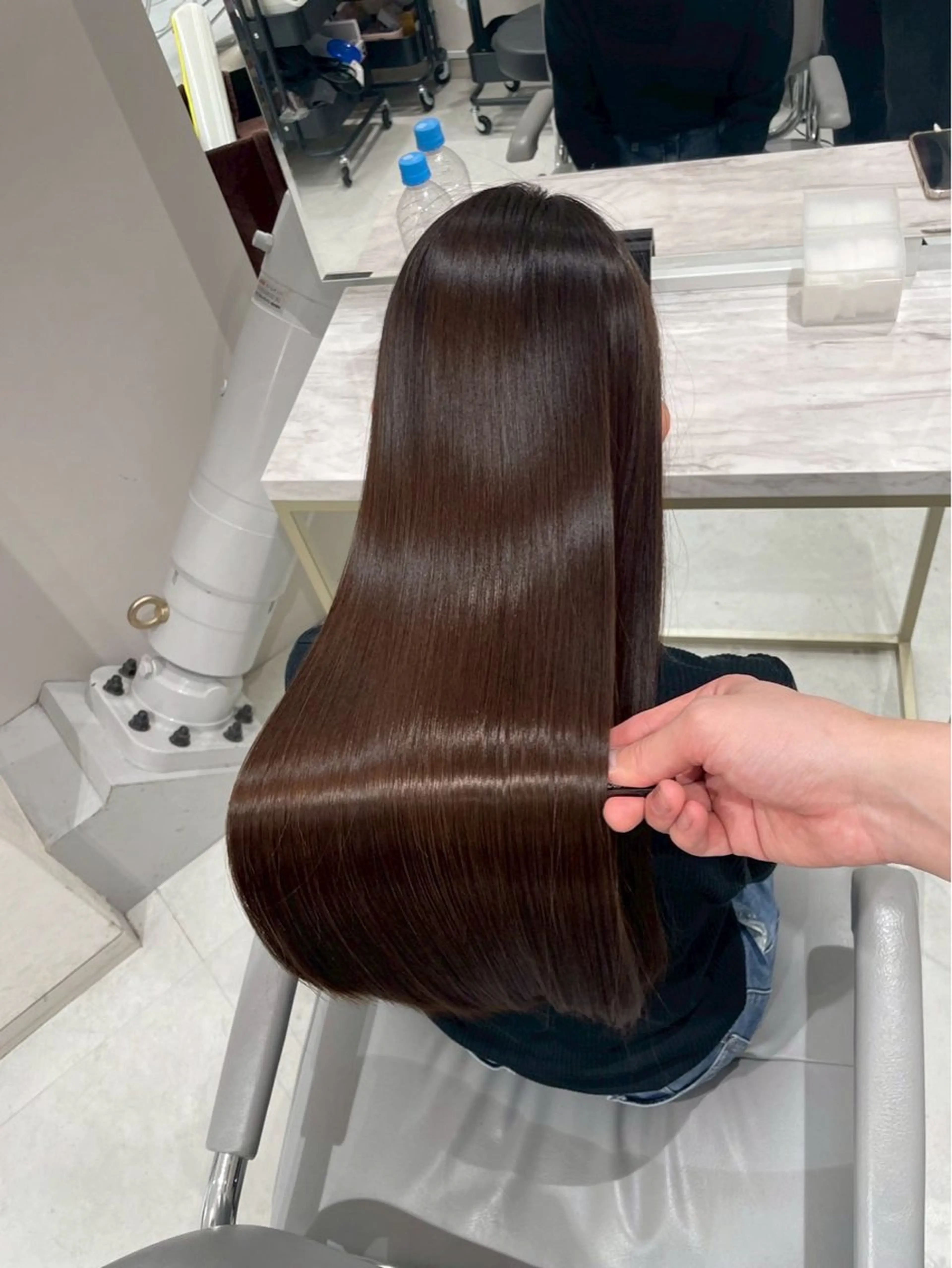 【🥇人気No.1👀】カット＋カラー＋水素髪質改善トリートメントULTOWA＋スパ5分💆の写真
