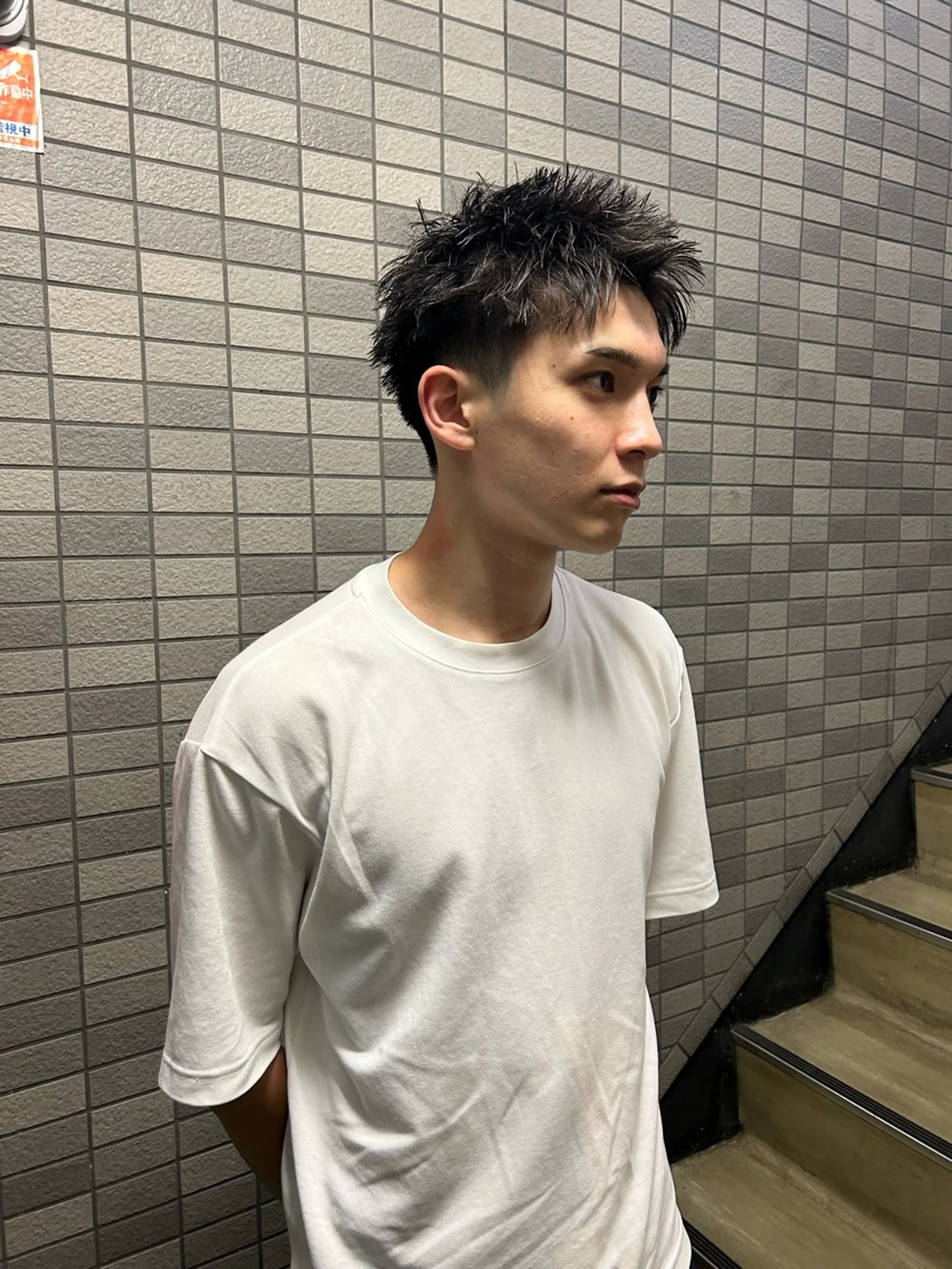 ショート パーマ メンズ メンズブリーチ メンズハイライト メンズインナーカラー メンズパーマ プードルパーマ カット charme所属・💈メンズ特化 /伊藤大輝💈のヘアスタイル