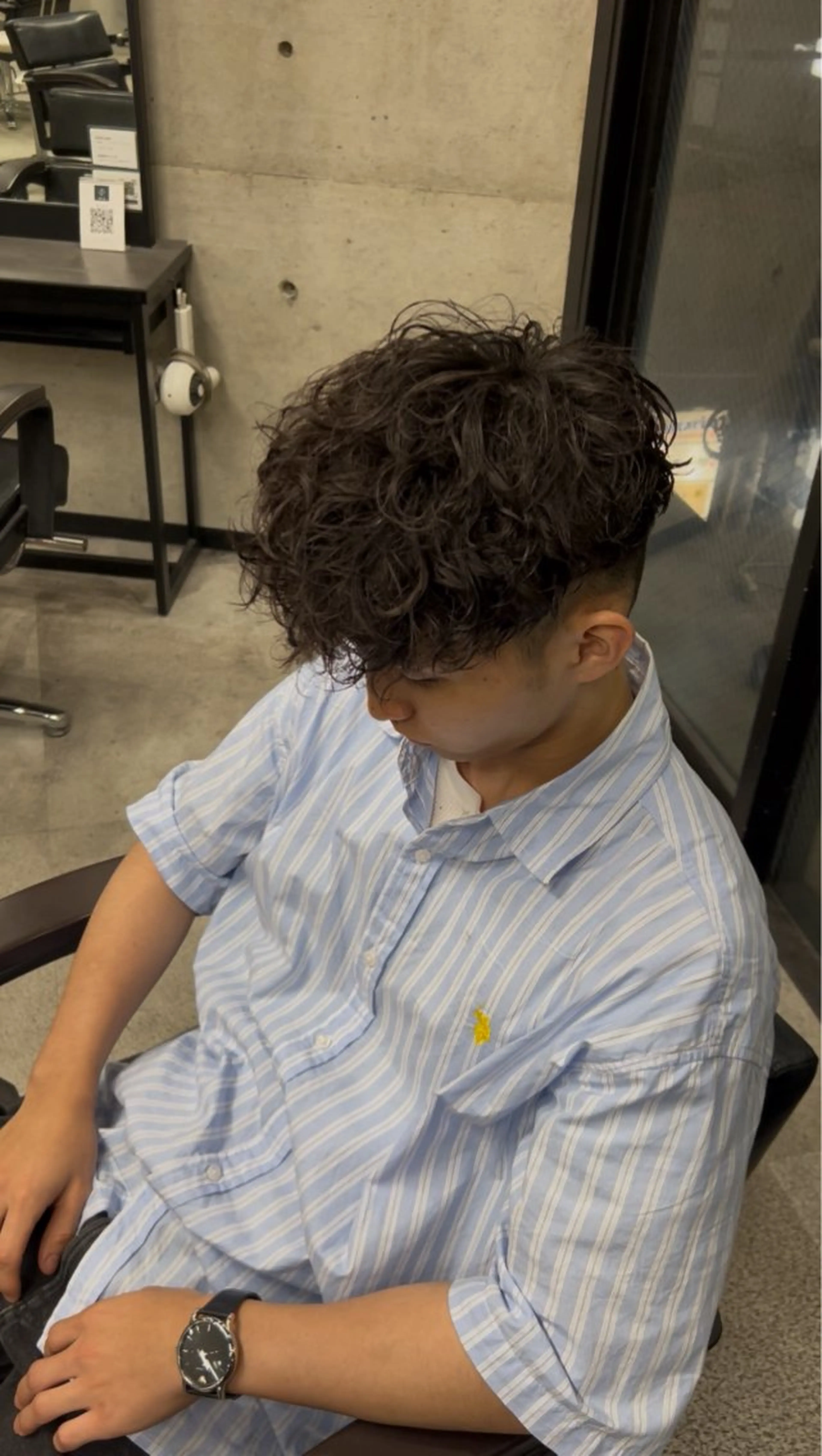 ミディアム カット パーマ era本店所属・笹尾 陸/era本店 メンズ短髪系美容師のヘアスタイル