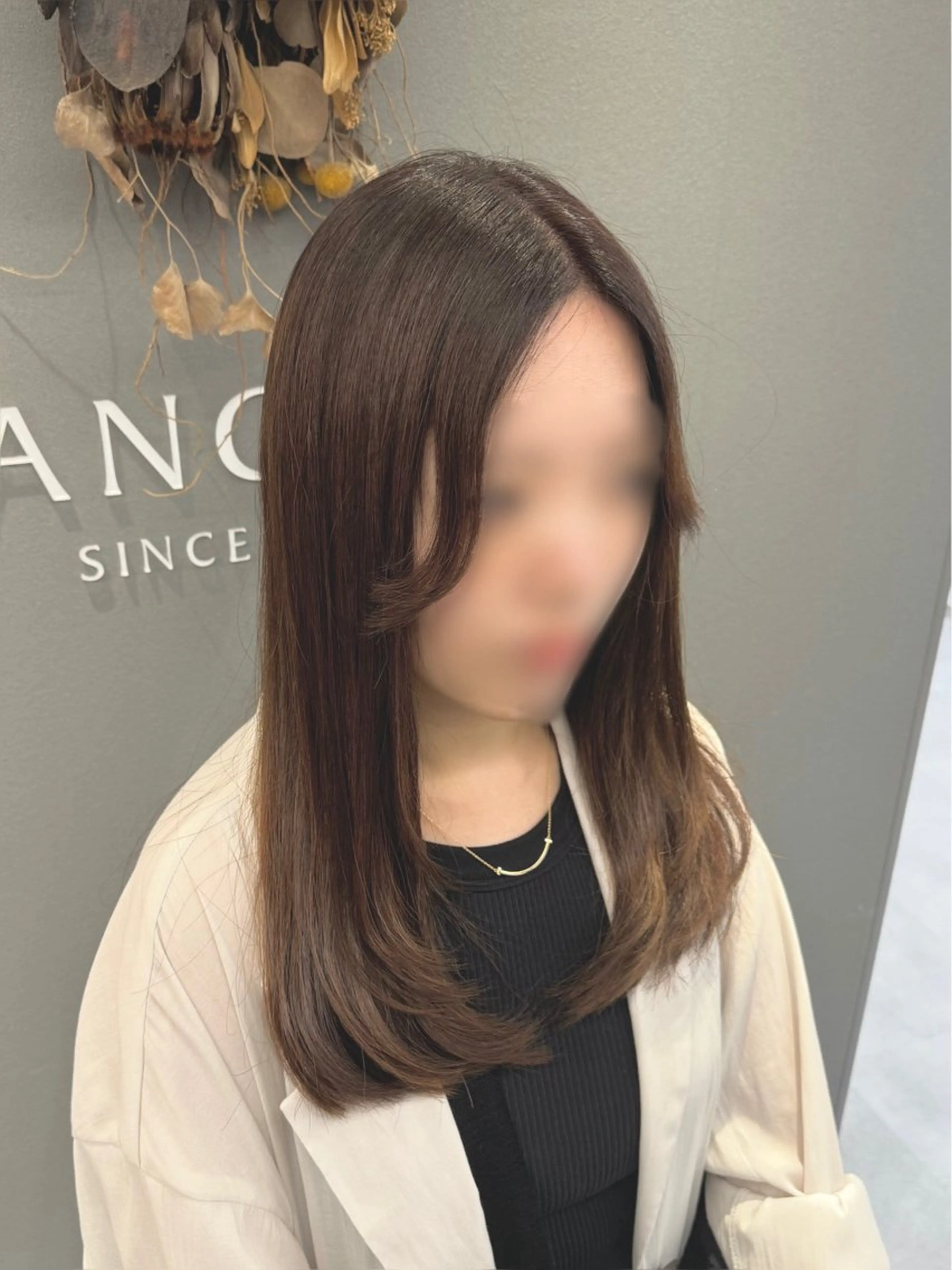 セミロング 巻ける美髪矯正/ 韓国ヘア/yutaのヘアスタイル