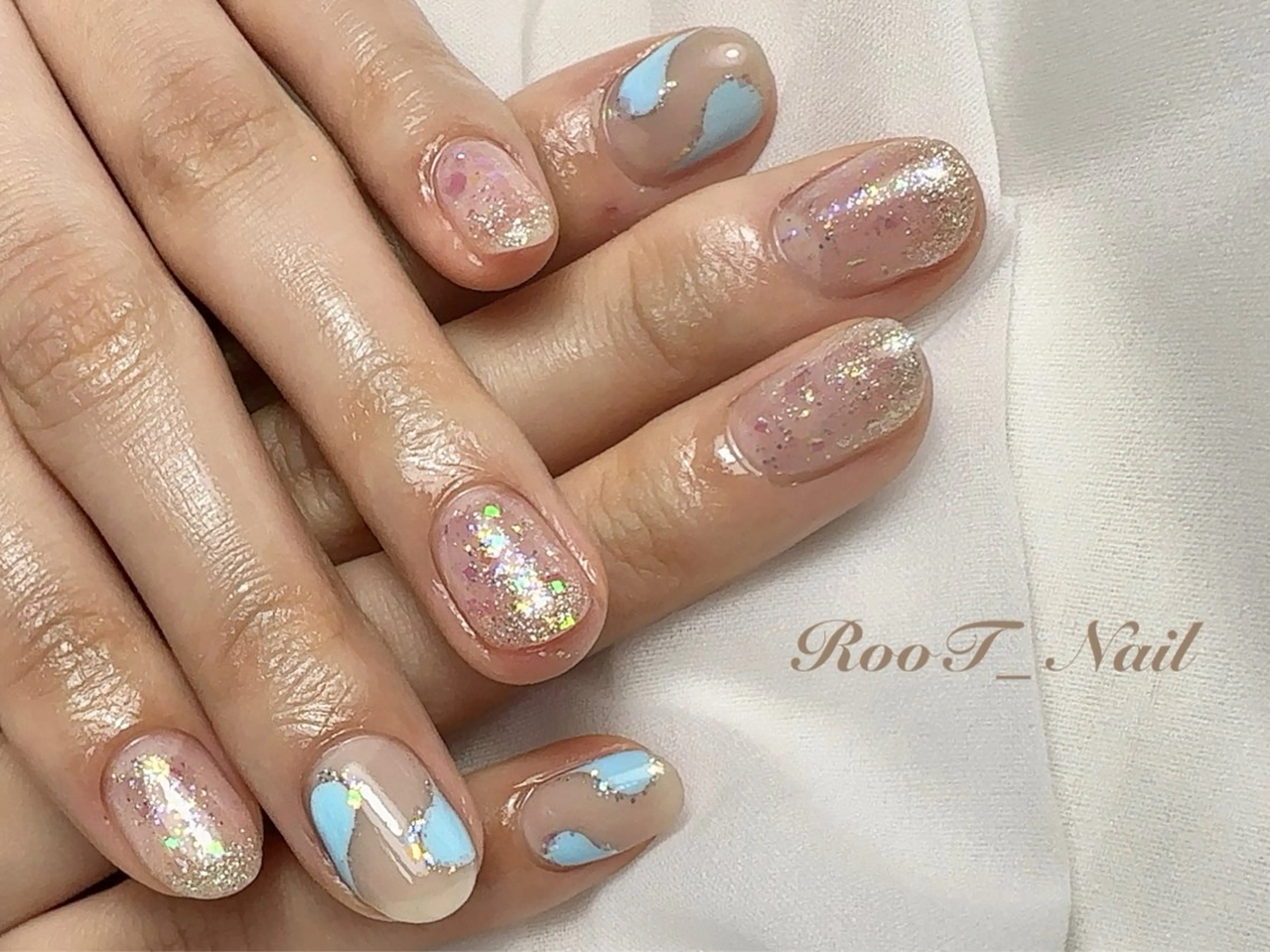 ネイル クリアネイル ハンドネイル RooT Nailのネイルデザイン