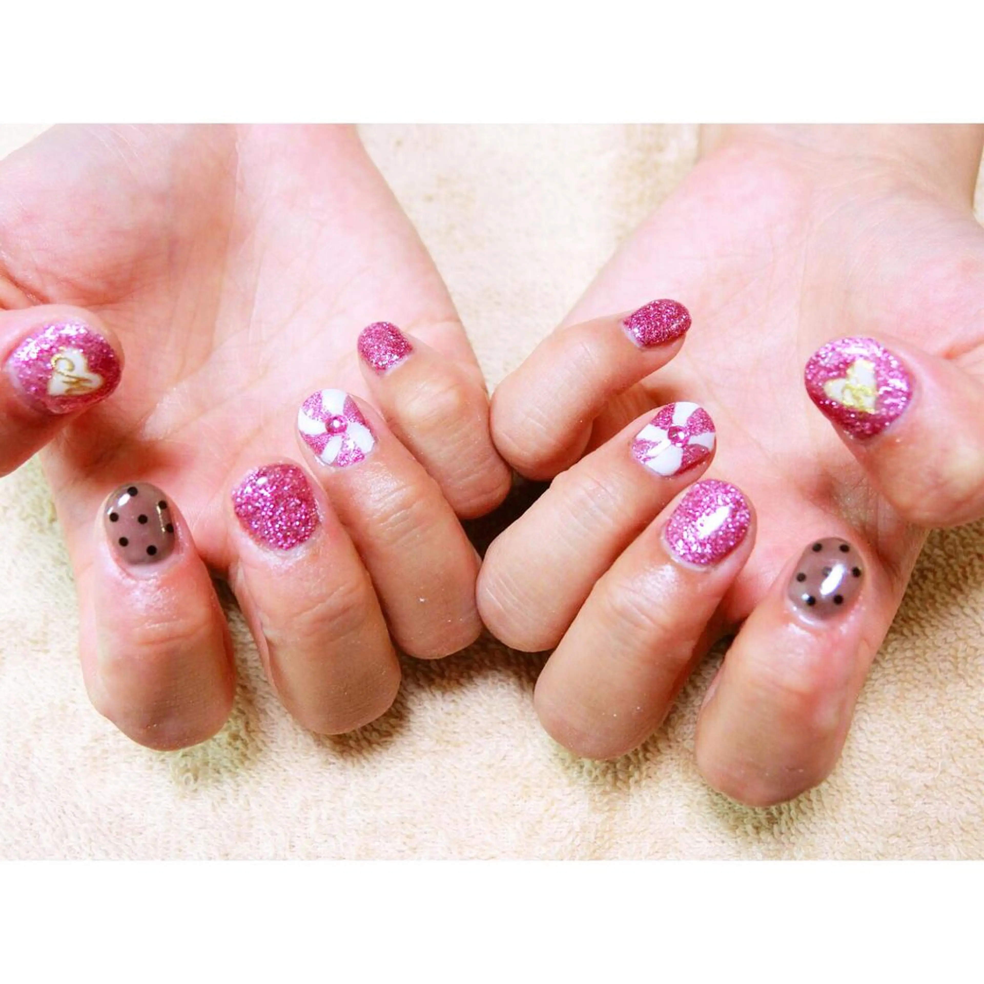 ネイル 痛ネイル/ワンホン/ フィルイン/長さだしのネイルデザイン