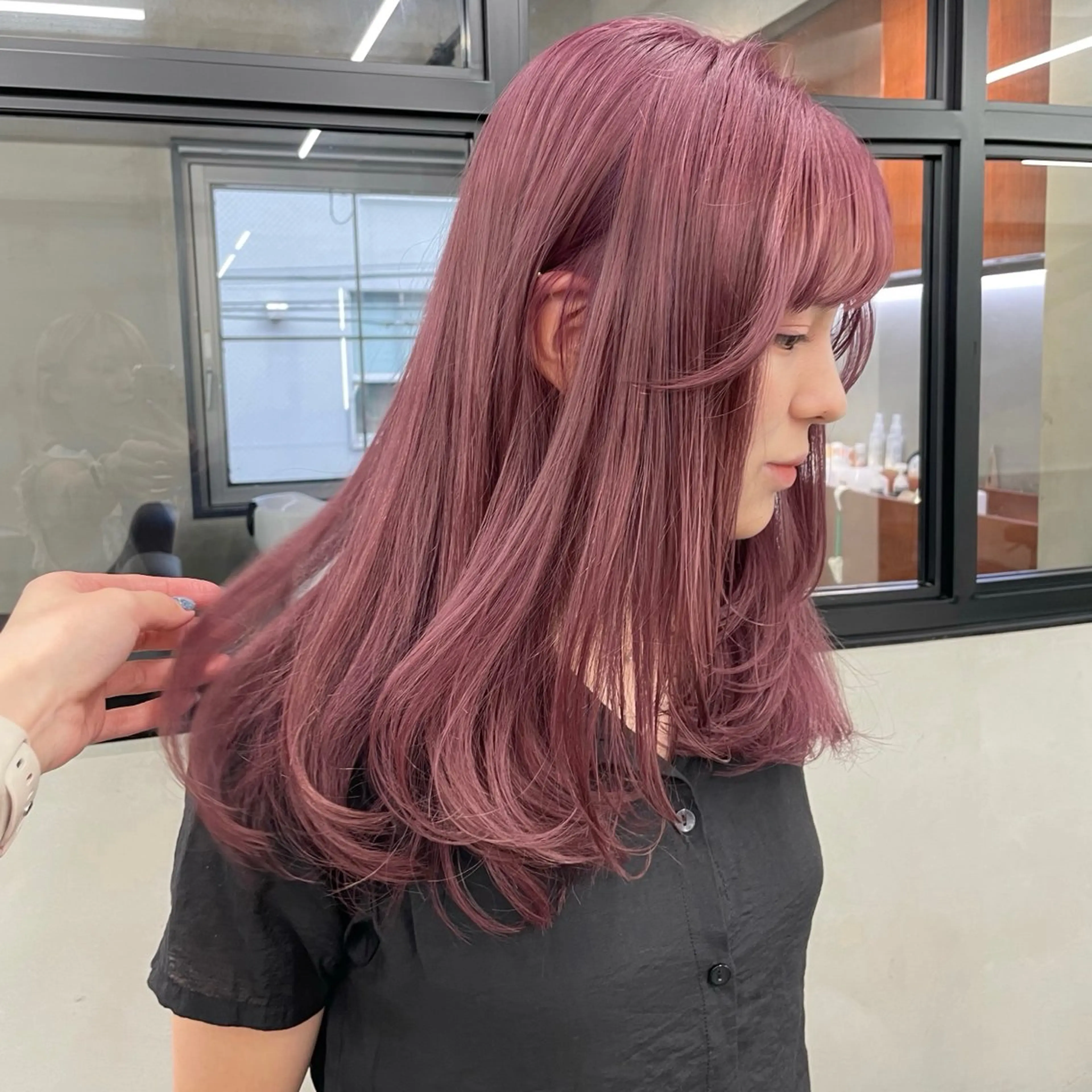 ロング カラー カット ヘアカラー トリートメント 🍒暖色カラー🍒 渋谷/YUUのヘアスタイル