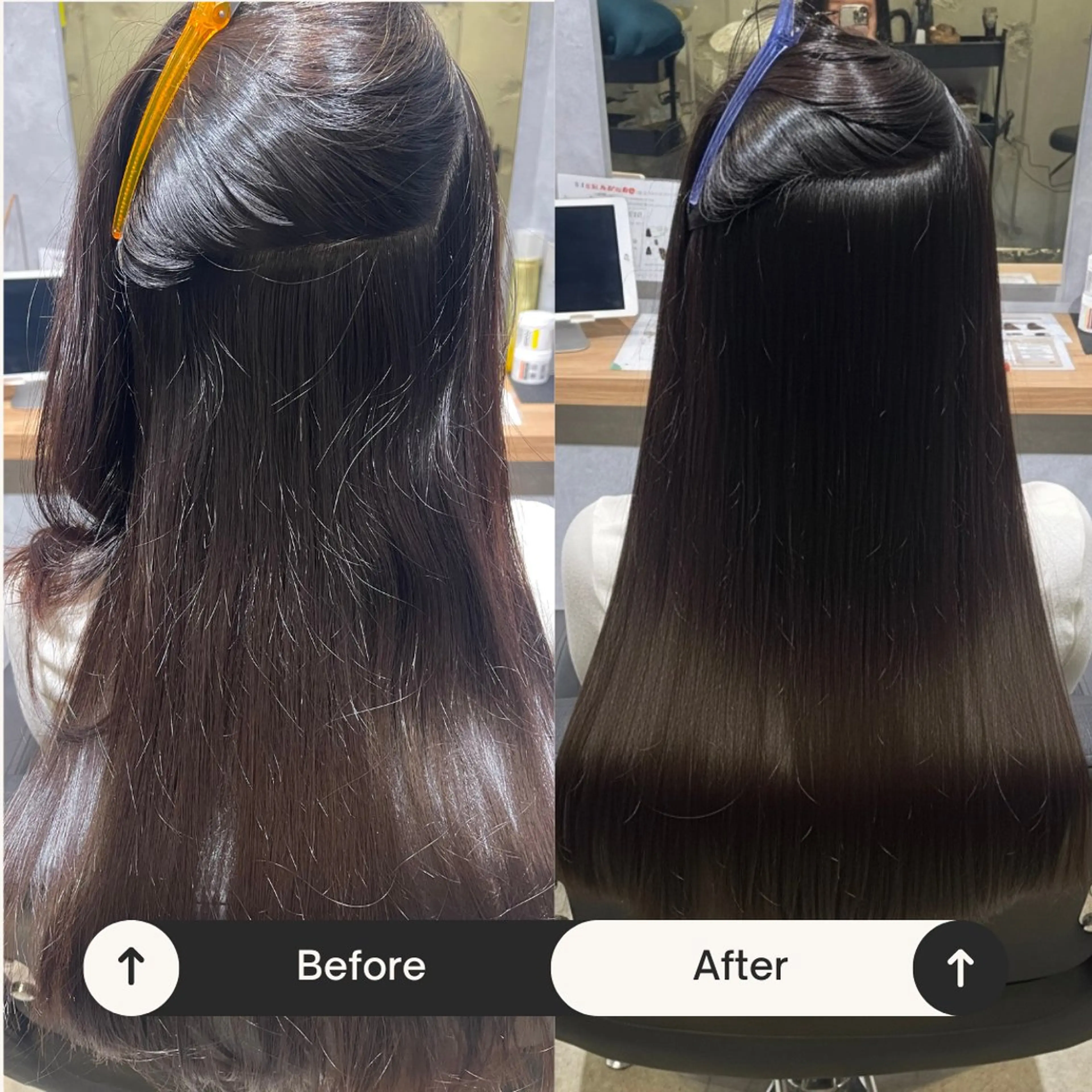 ロング 髪質改善 韓国風ヘア レイヤーカット 縮毛矯正 トリートメント カット ヘアカラー 縮毛矯正 トリートメント Vel.所属・【名古屋/髪質改善/ 縮毛矯正】城内トモヤのヘアスタイル