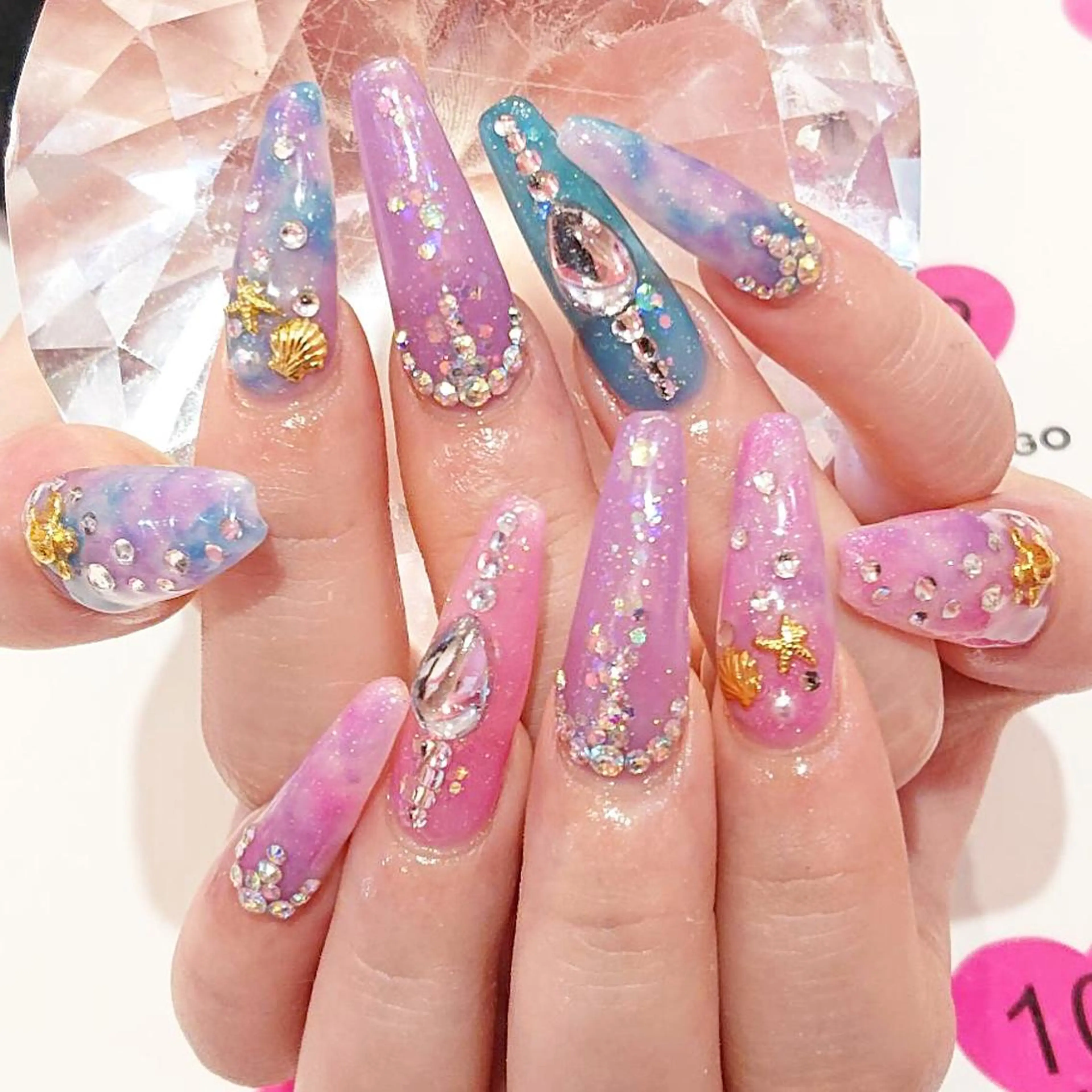 ロング カラー メンズ キッズ ネイル NAILSGOGO shibuyaのネイルデザイン