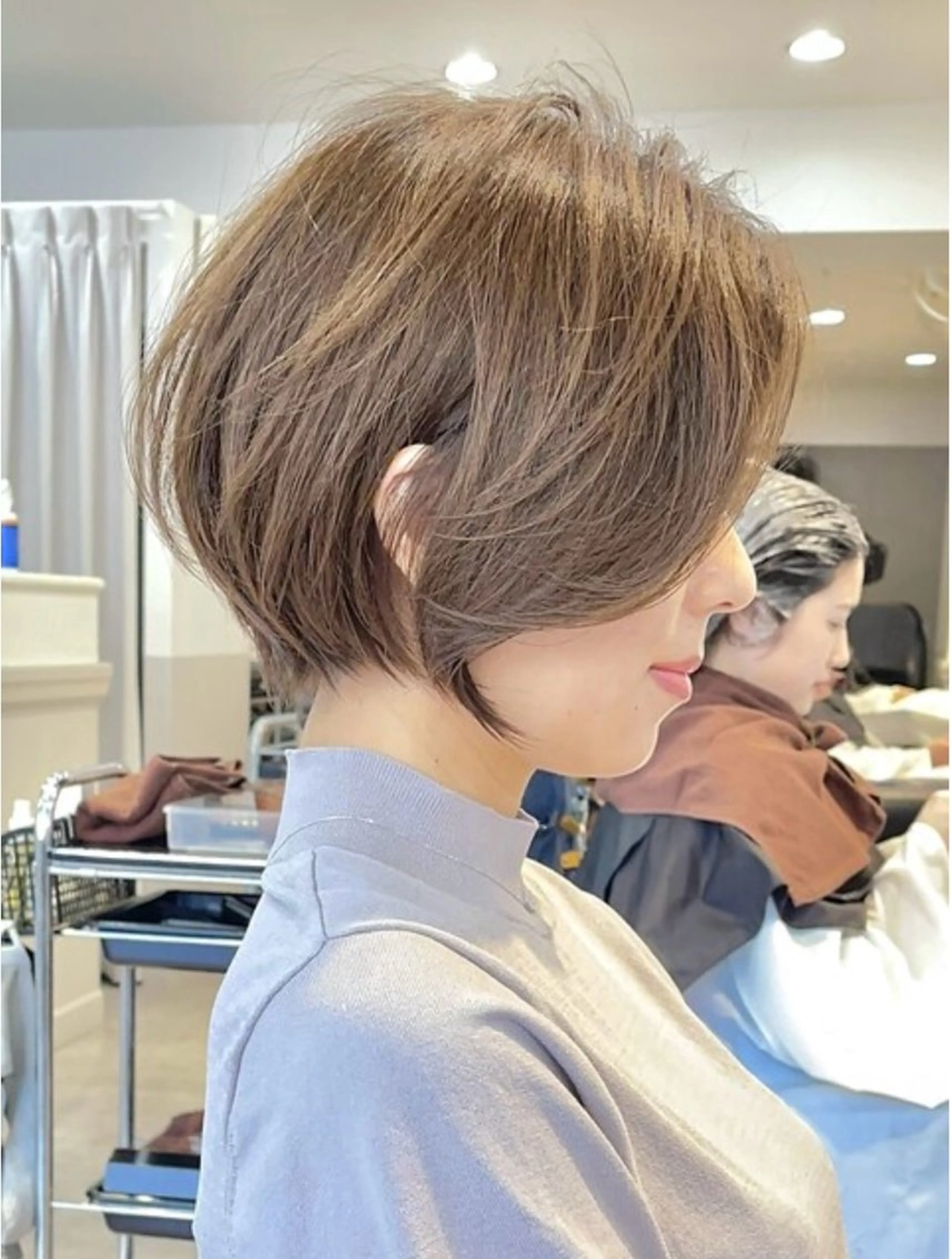 ショート ショートボブ ボブ ショートヘア あいこ/レイヤー カット🌷銀座のヘアスタイル