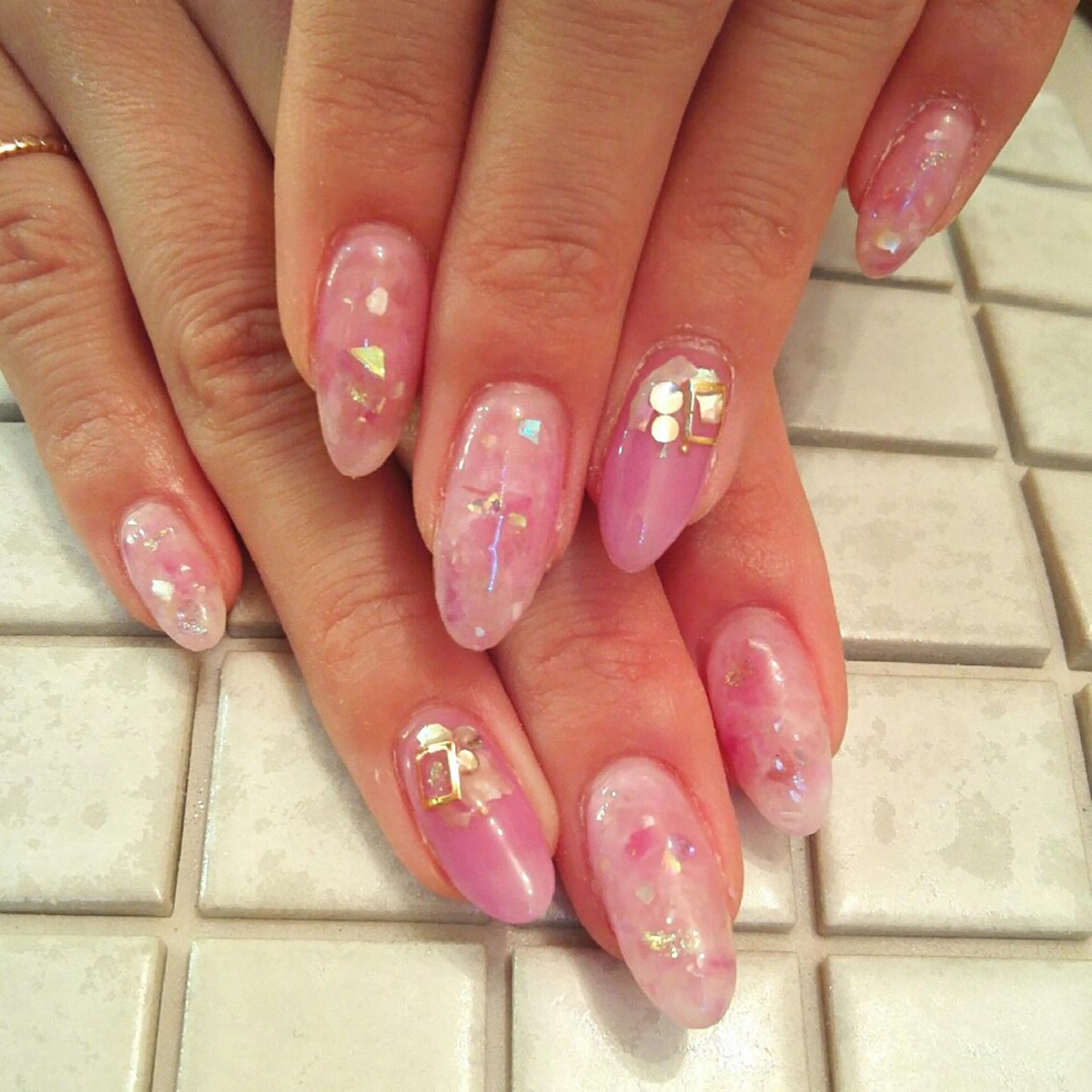 ネイル ピンク ハンドネイル private salon mieのネイルデザイン