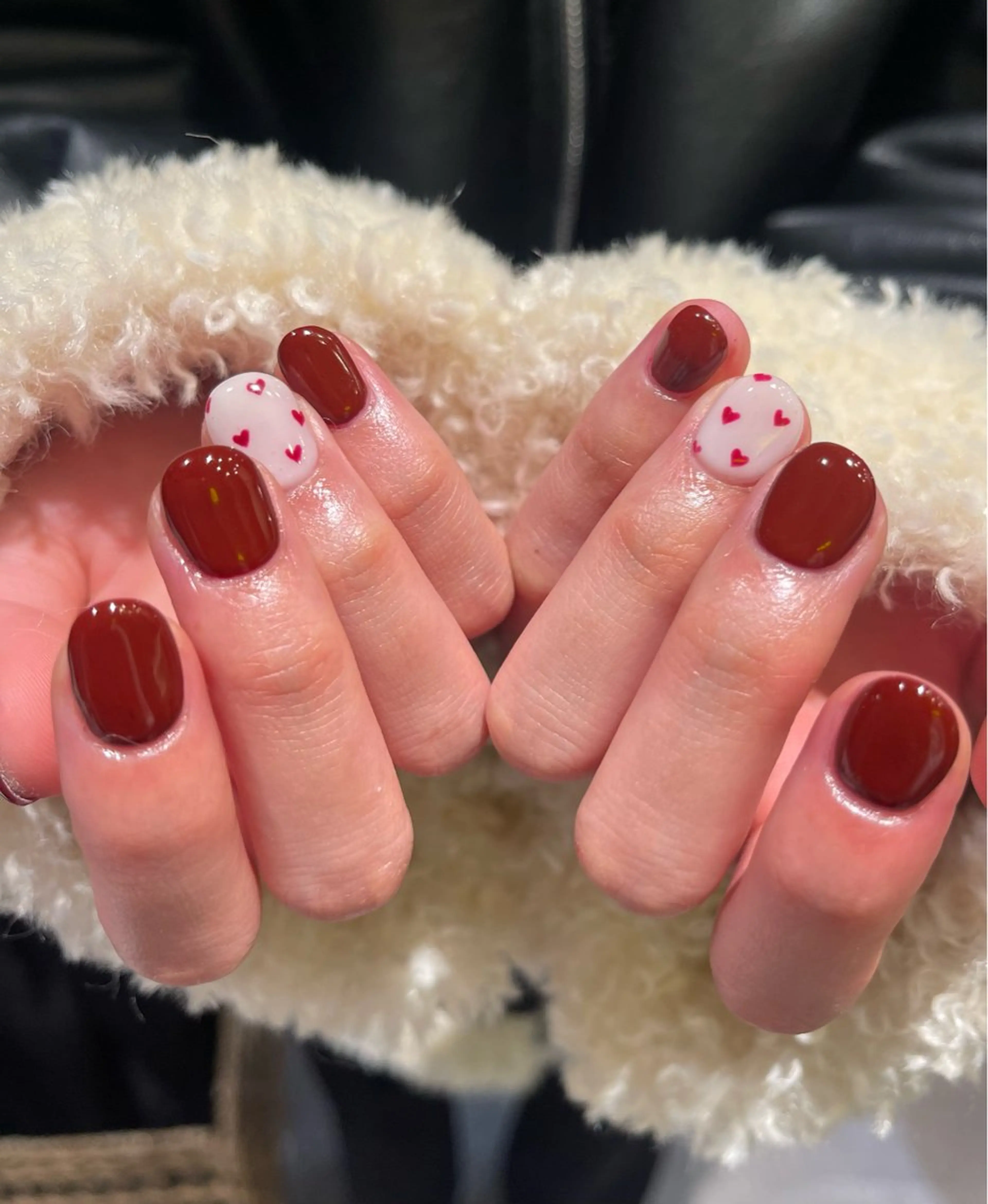 ネイル 冬ネイル クリスマス ハンドネイル ano @anomukuiのヘアスタイル