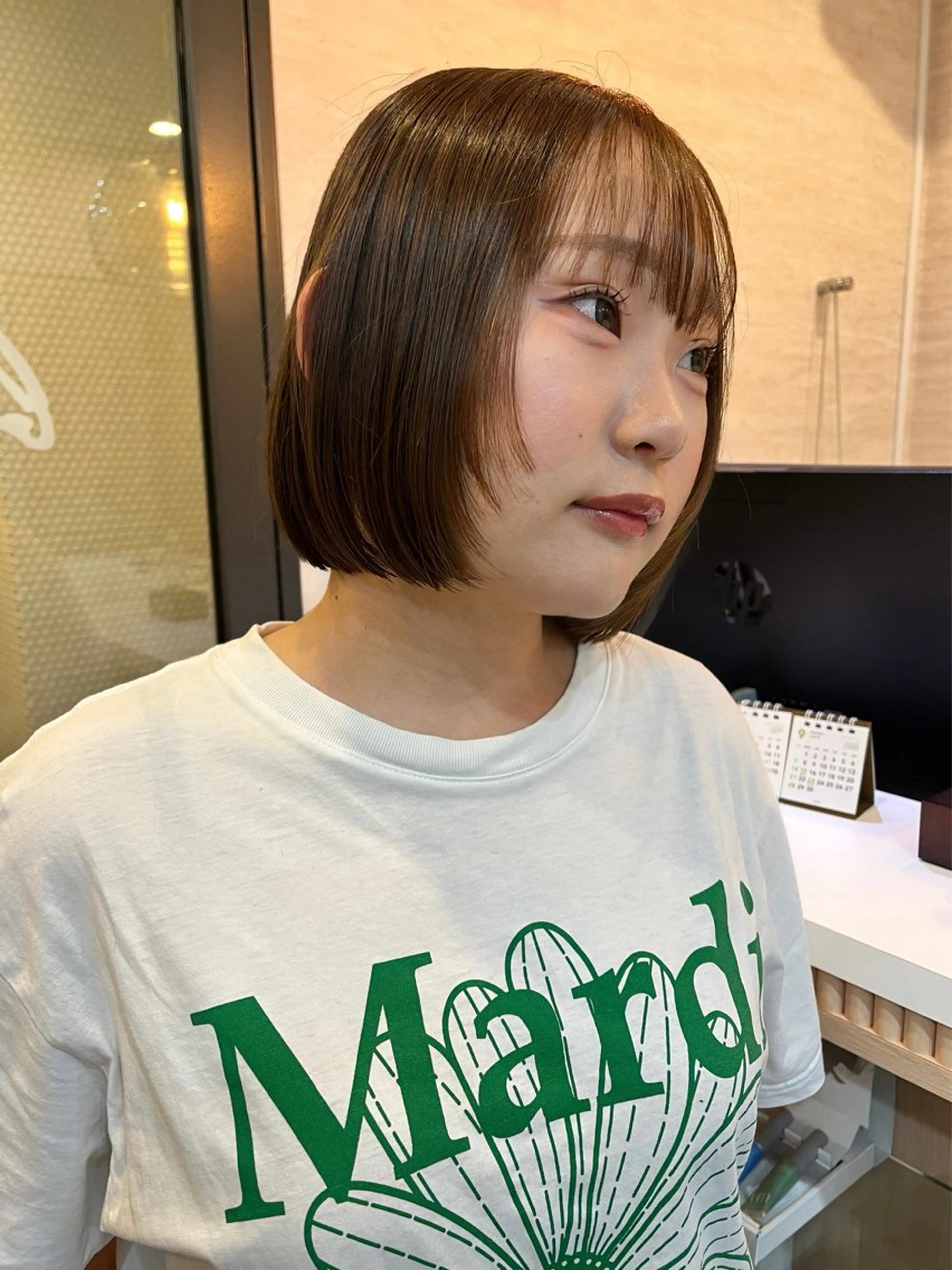 ショート カット ヘアカラー トリートメント レイヤー/暖色/ 髪質改善/永礼芳果のヘアスタイル