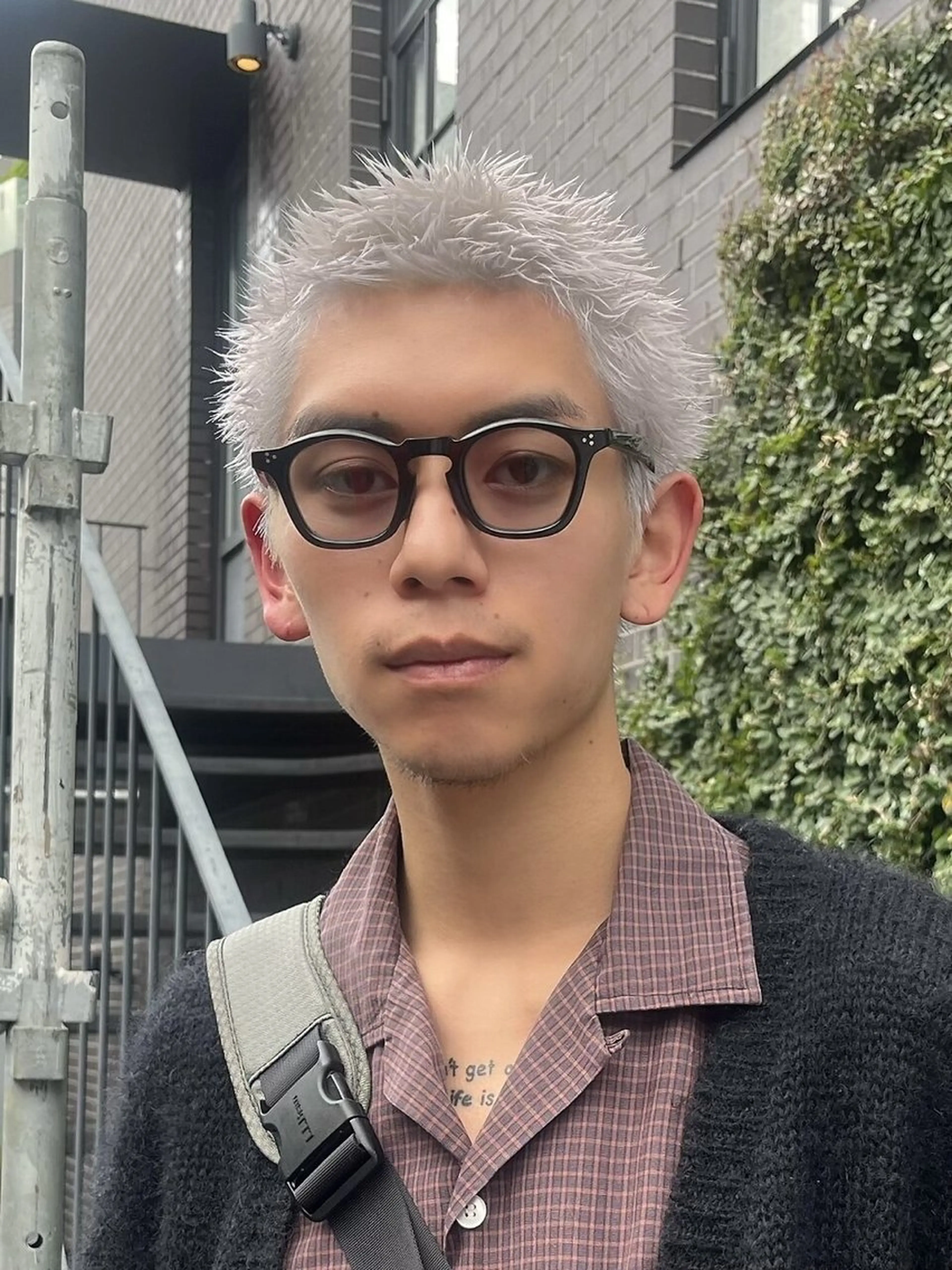 カラー メンズ メンズブリーチ メンズショート スパイキーショート ブリーチ ブロンド ヘアカラー トリートメント メンズショート/レデ ィースボブ サハシのヘアスタイル