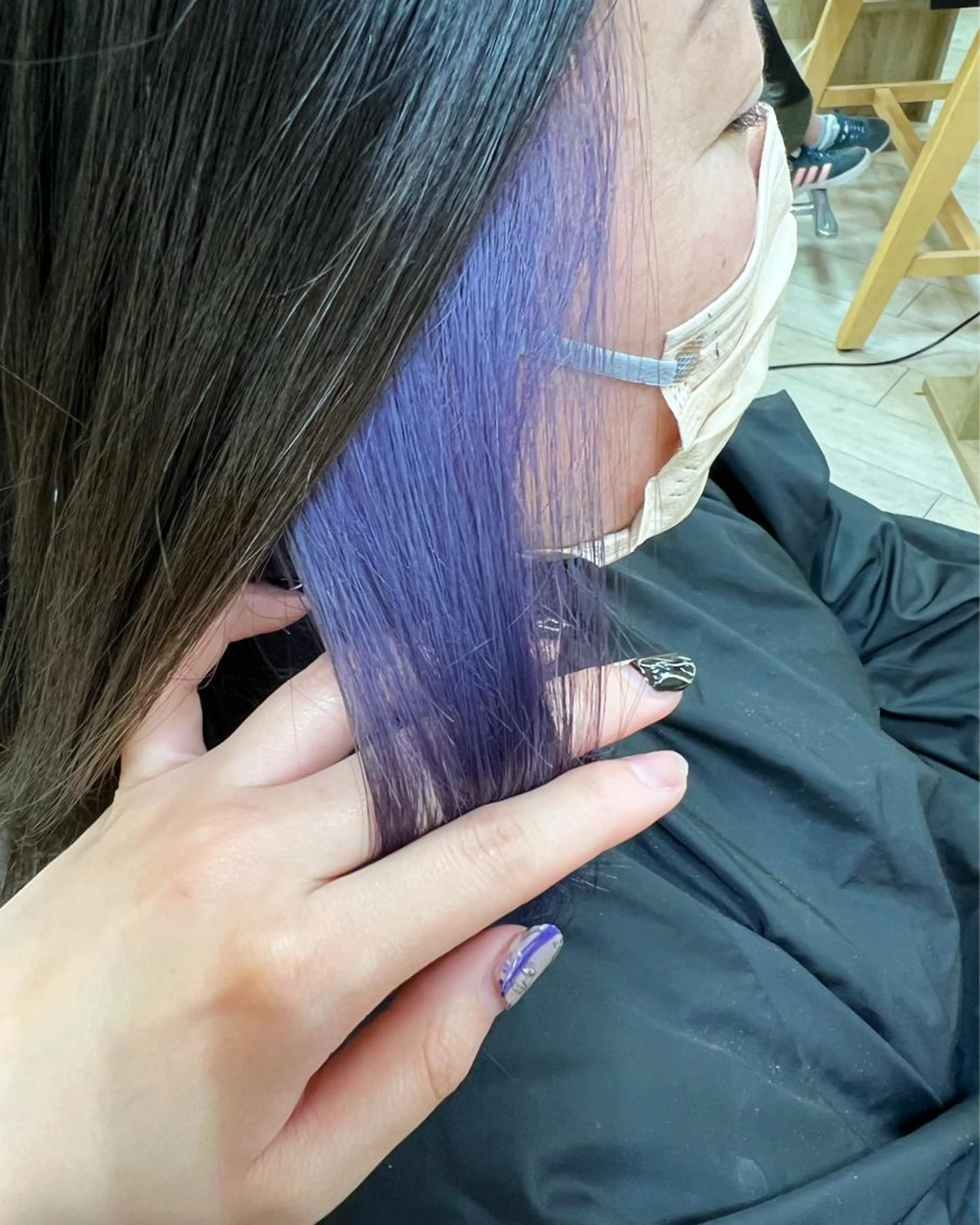 【ケアブリーチクーポン🐳】イヤリングカラー+全体カラー+トリートメントの写真