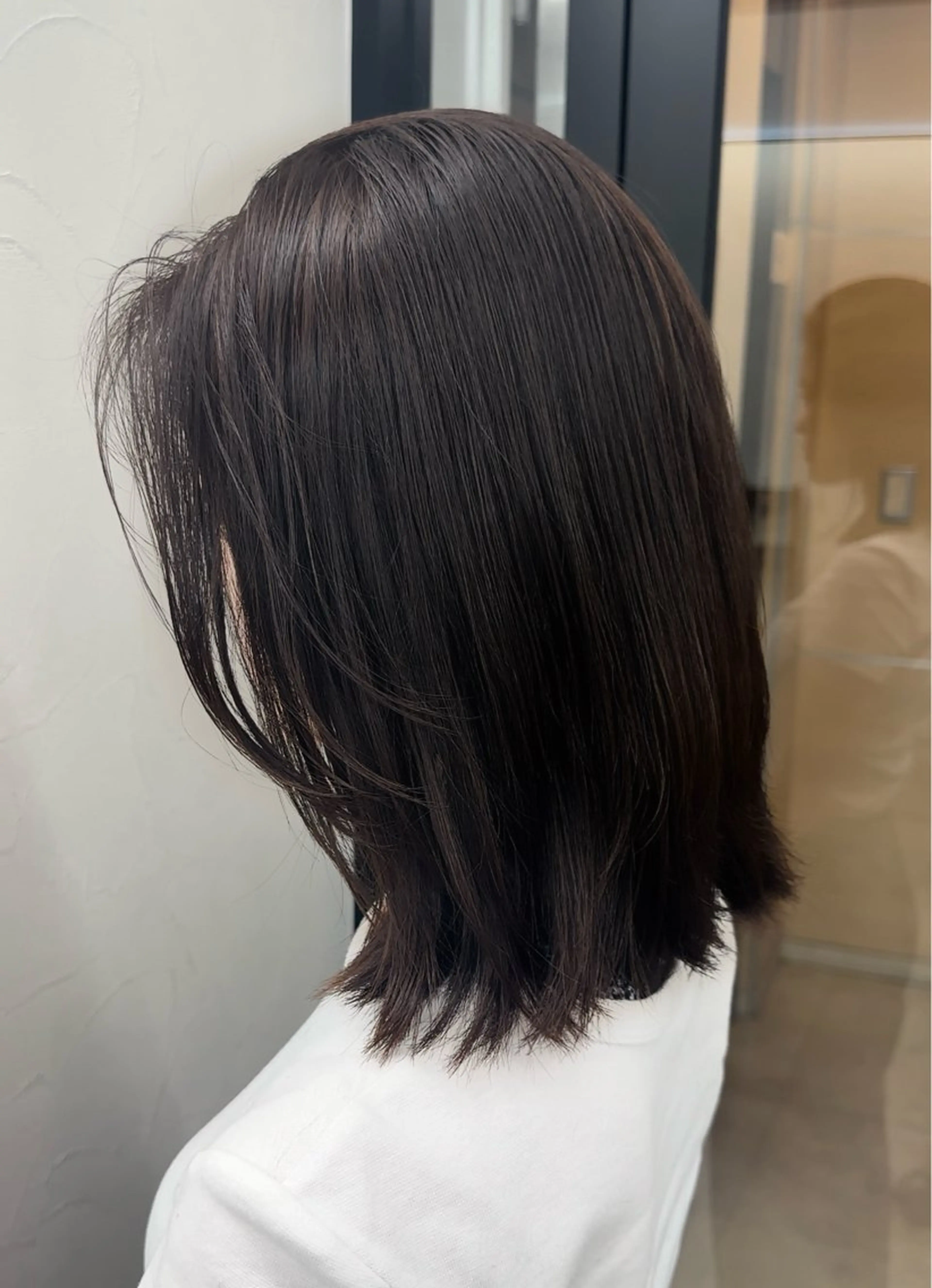 セミロング カラー セミロングパーマ ブリーチ ケアブリーチ 透明感カラー ダブルカラー カット ヘアカラー トリートメント 髪質改善/レイヤー/ 艶髪🎀ayaneのヘアスタイル