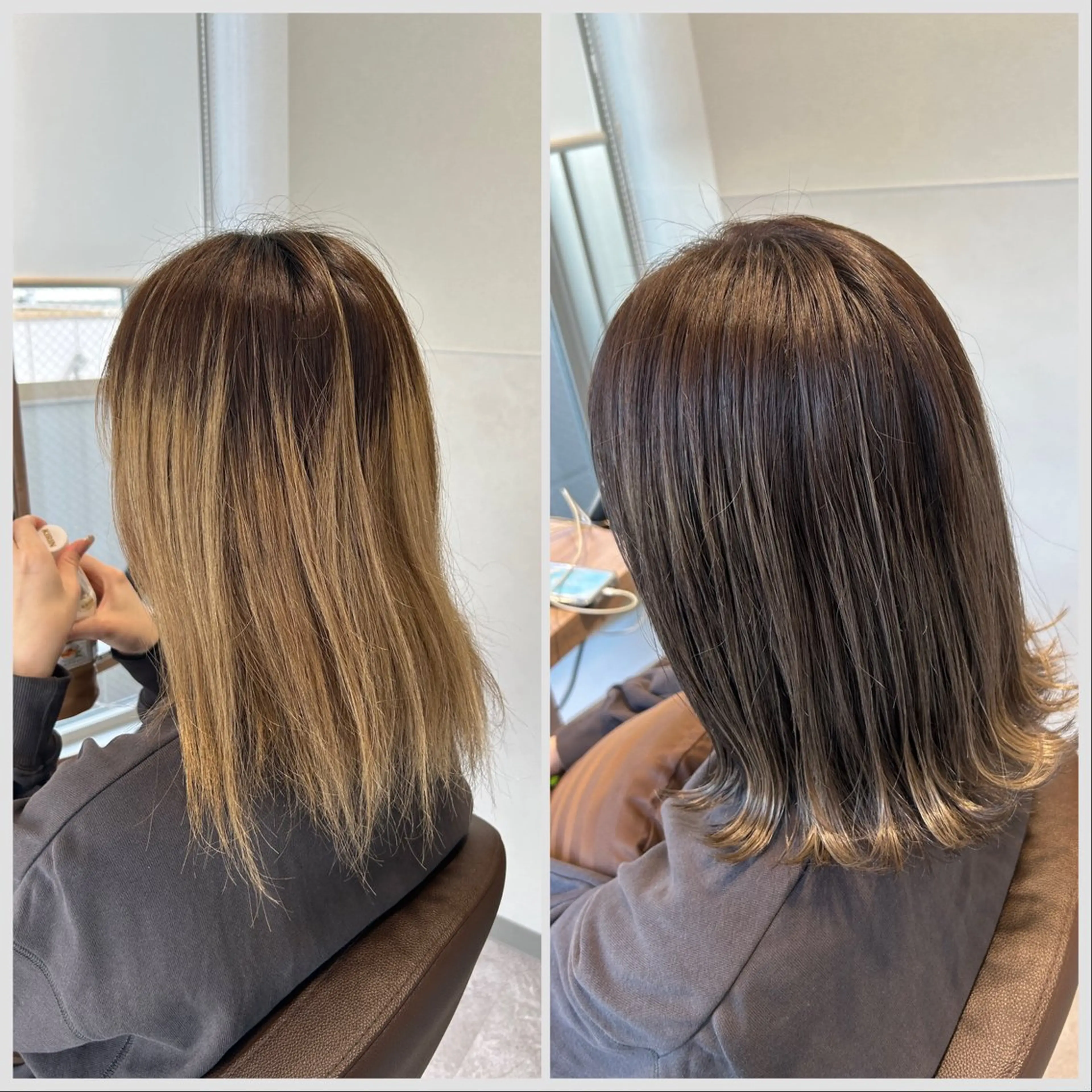 ミディアム ハイライト カット ヘアカラー トリートメント SALOWIN 神戸三宮店所属・【三宮/ブリーチ なしカラー】高田祐也のヘアスタイル