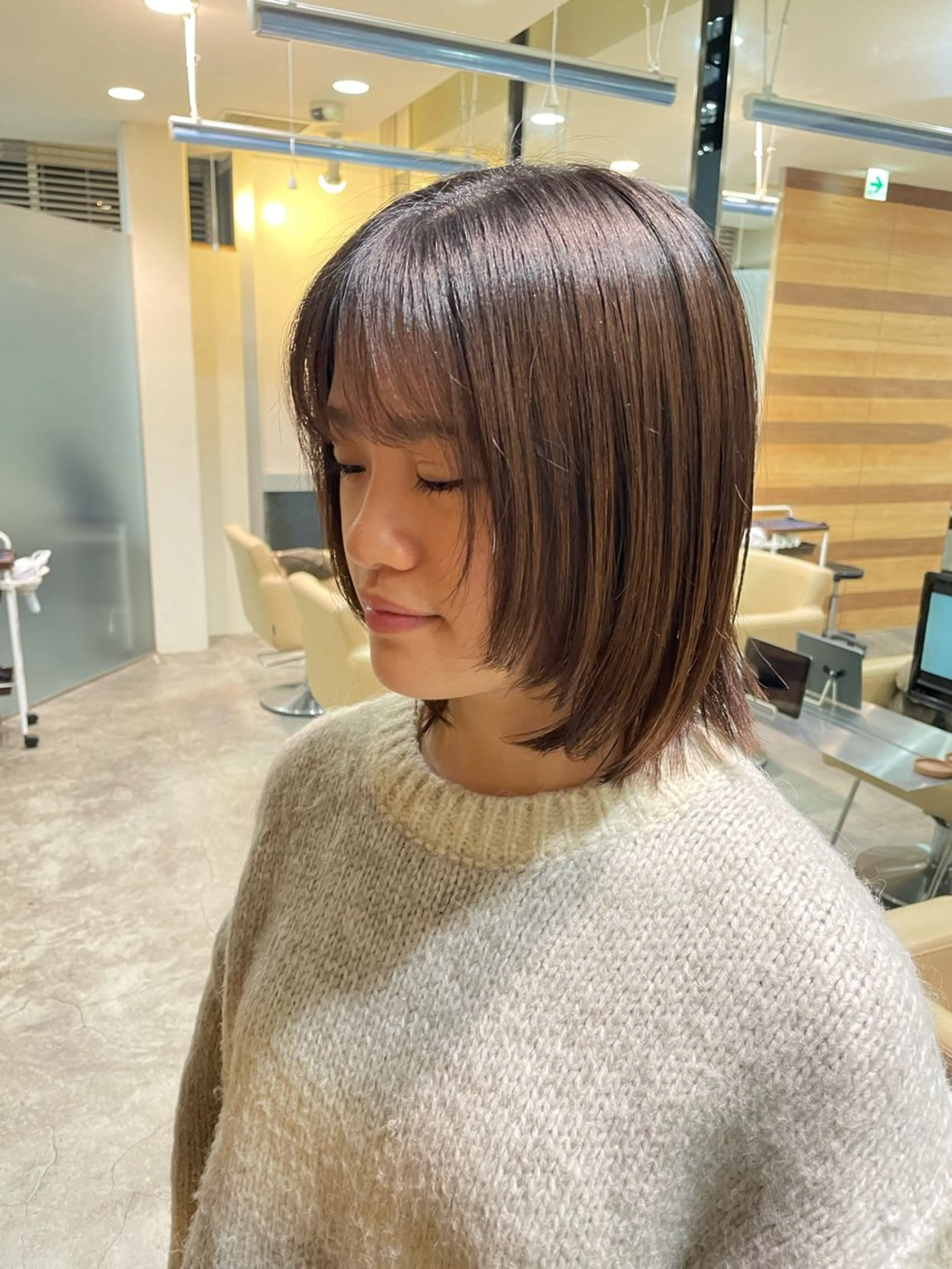 ミディアム ayano 🌱のヘアスタイル