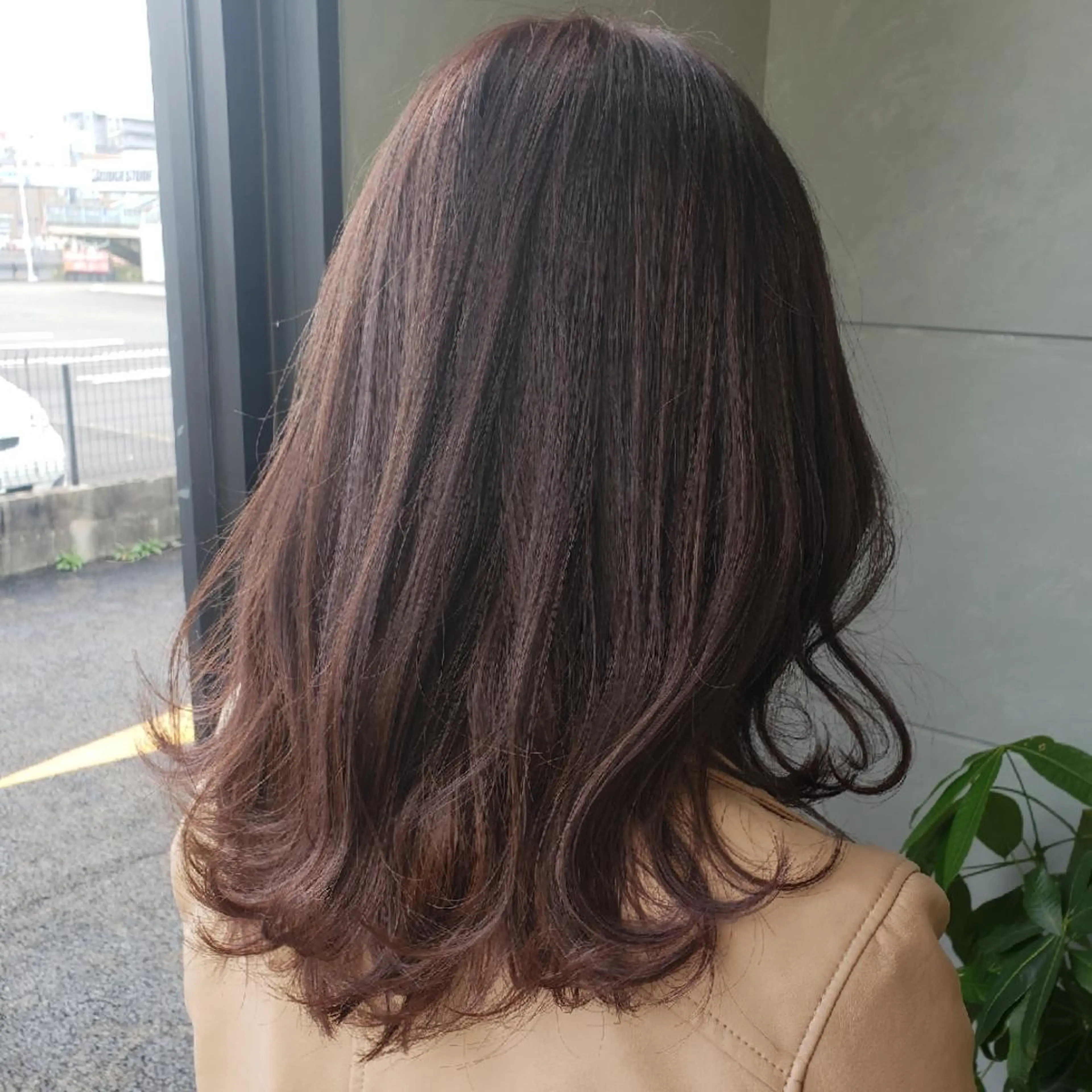 カラー ミディアム ラベンダーカラー ma cherie 三浦直美のヘアスタイル