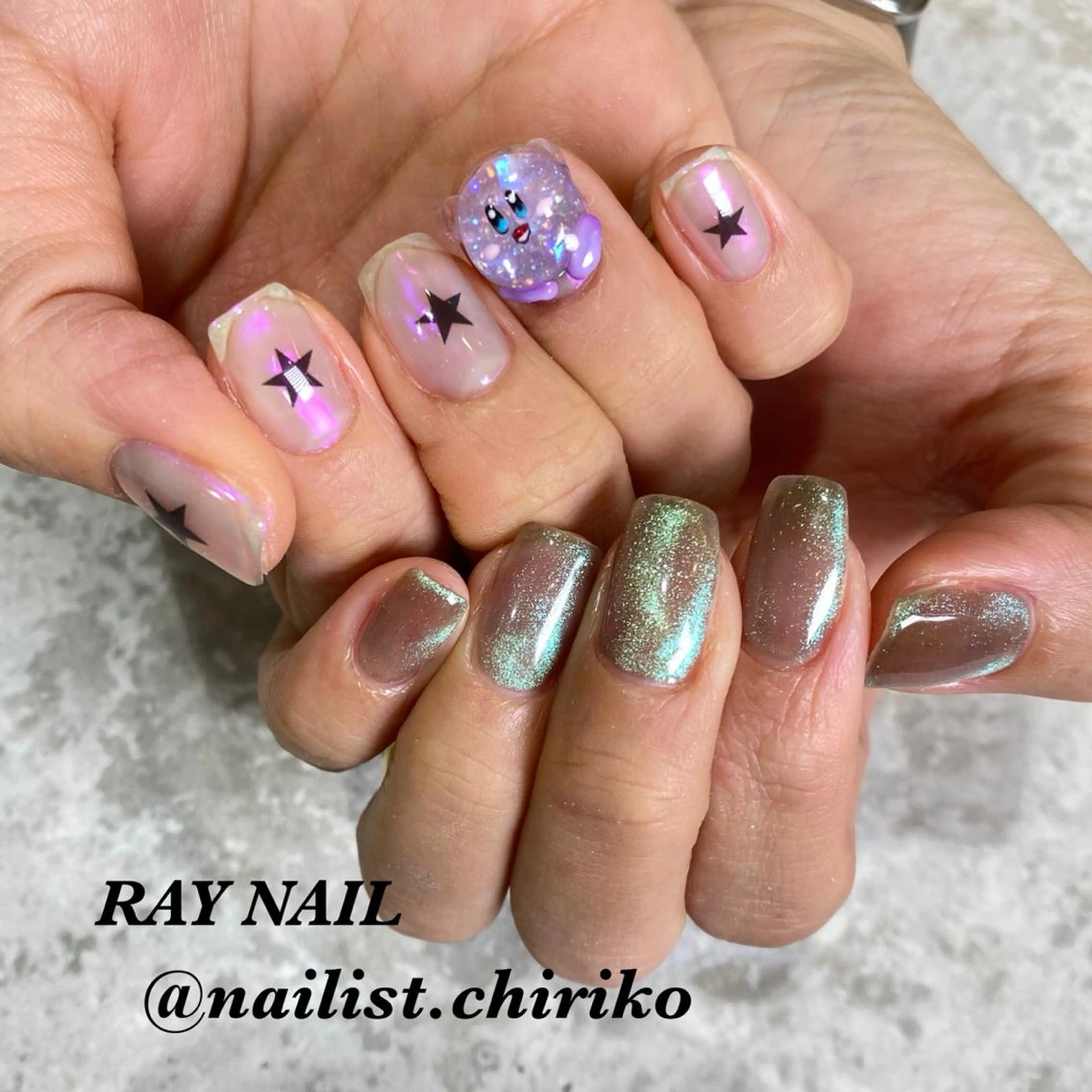 ネイル アートネイル 持ち込み 足立 莉奈のネイルデザイン