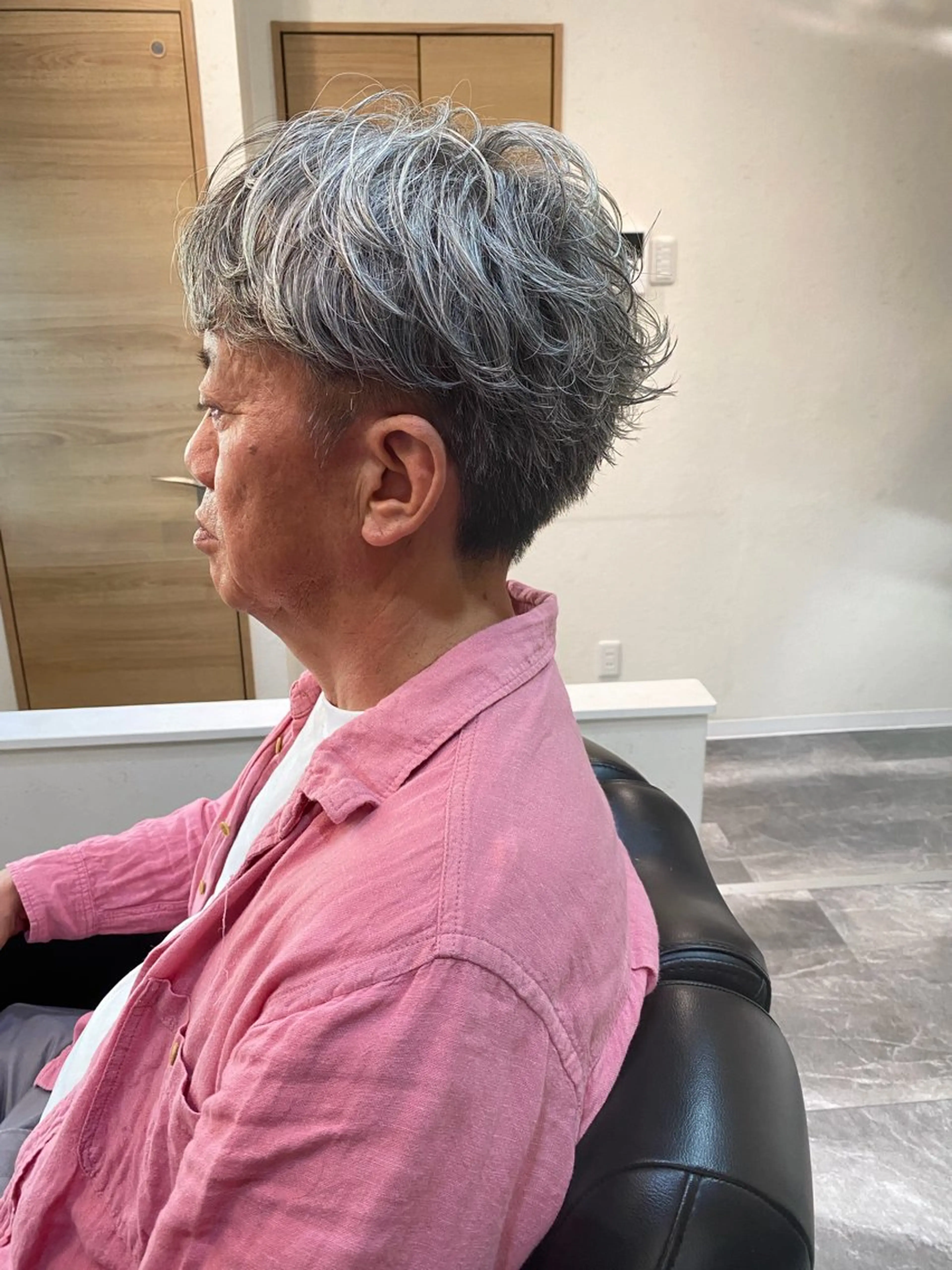 ショート パーマ メンズ メンズパーマ ニュアンスパーマ 田中 昴輝のヘアスタイル