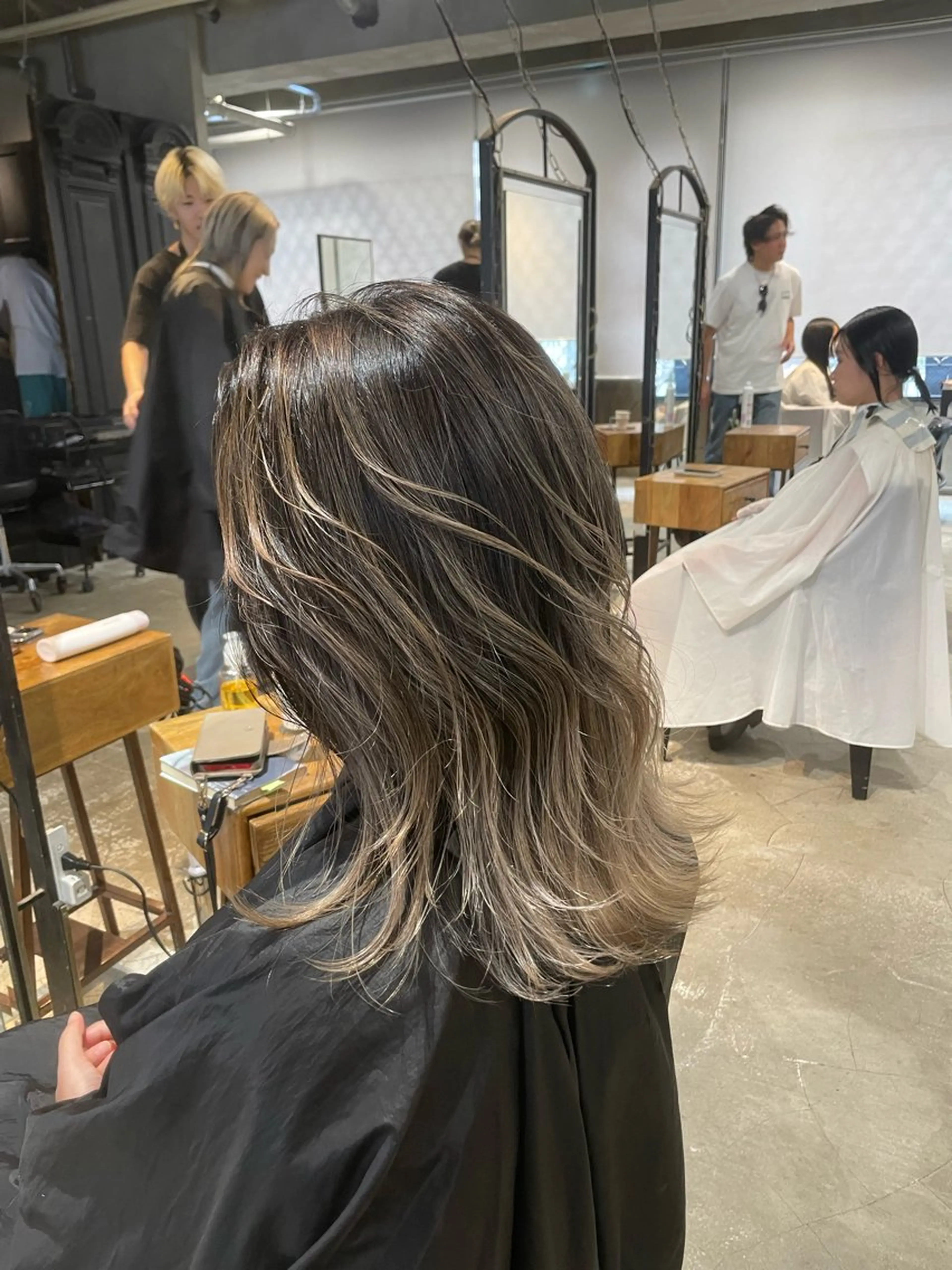 ミディアム カラー ヘアアレンジ ヘアカラー トリートメント ヘアセット 🌿艶髪・透明感🌿 TATSUKIのヘアスタイル