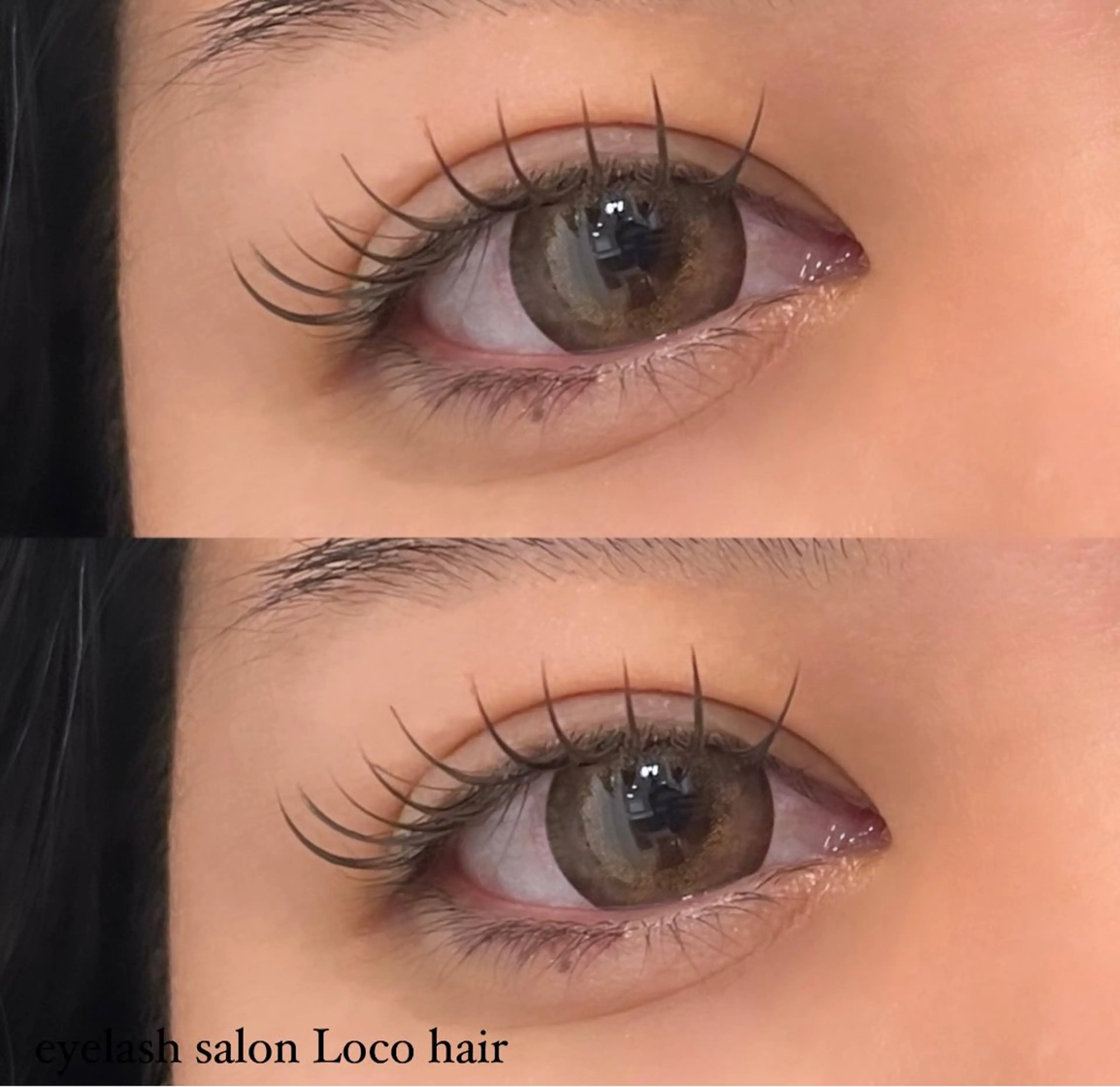 マツエク・マツパ 付け放題 フラットラッシュ マツエク 東 明香里のマツエク・マツパデザイン