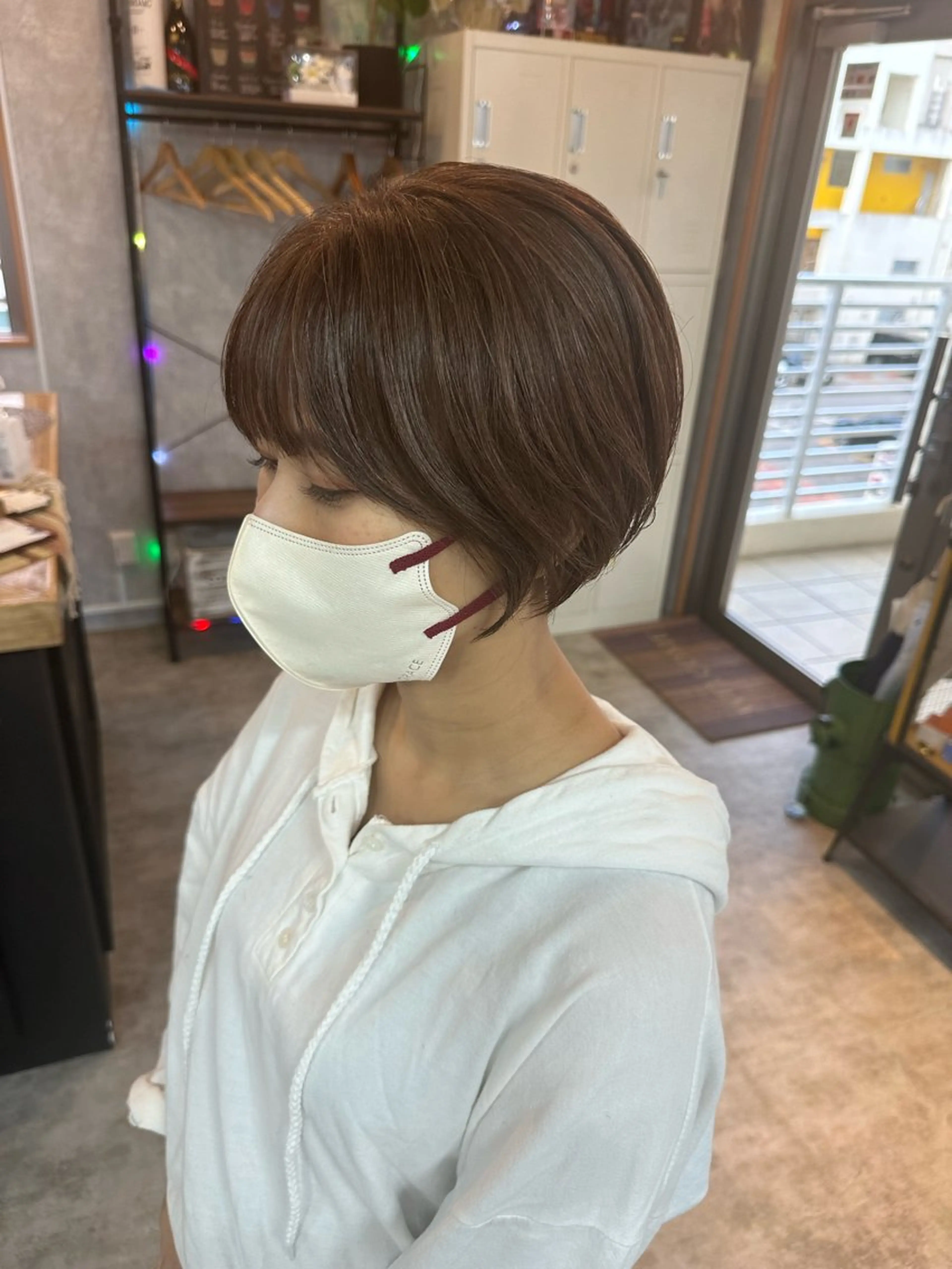 ショート 切りっぱなしボブ ショートボブ ハンサムショート 丸みショート ボブ カット ヘアカラー トリートメント C’LD hair  produce /シールドヘア所属・モテ髪/ボブ/ショー ト/アダチフウトのヘアスタイル