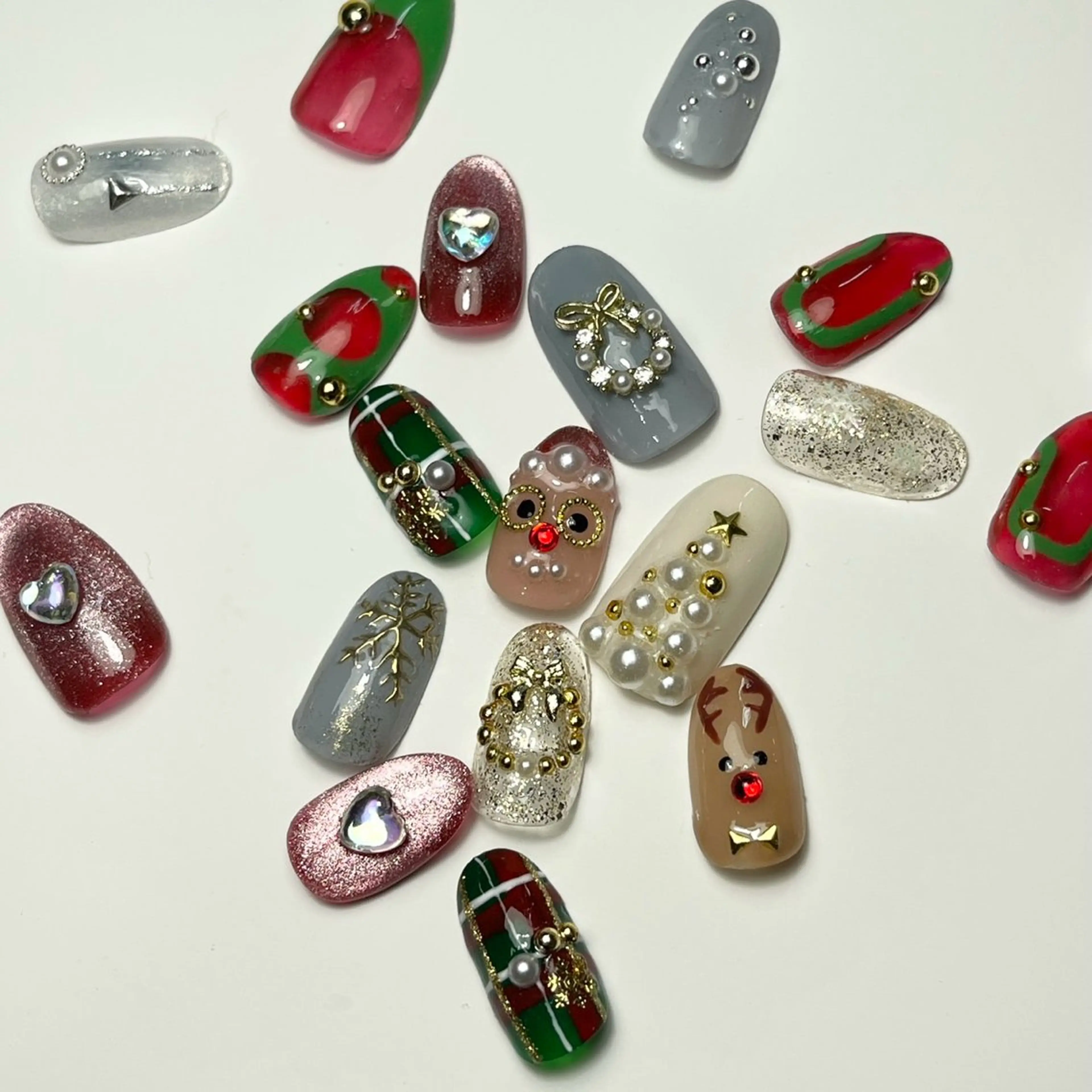 今だけ限定メニュー🉐オフ込み/クリスマスデザイン🎅🎄🤍サンプルからお選び頂けるコース【※現金払いのみ】の写真