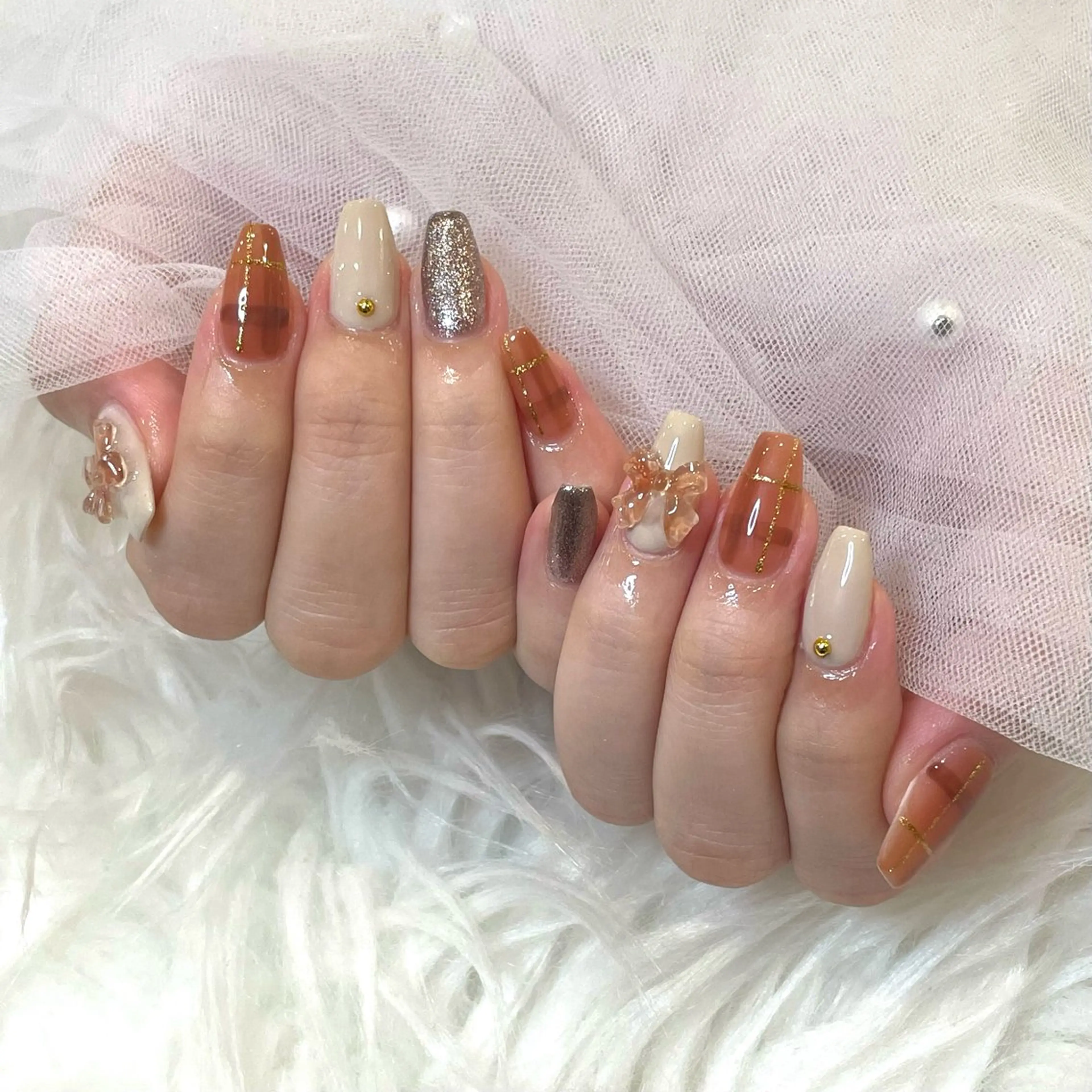 ネイル ハンドネイル yurika 🌷.*･ﾟのネイルデザイン