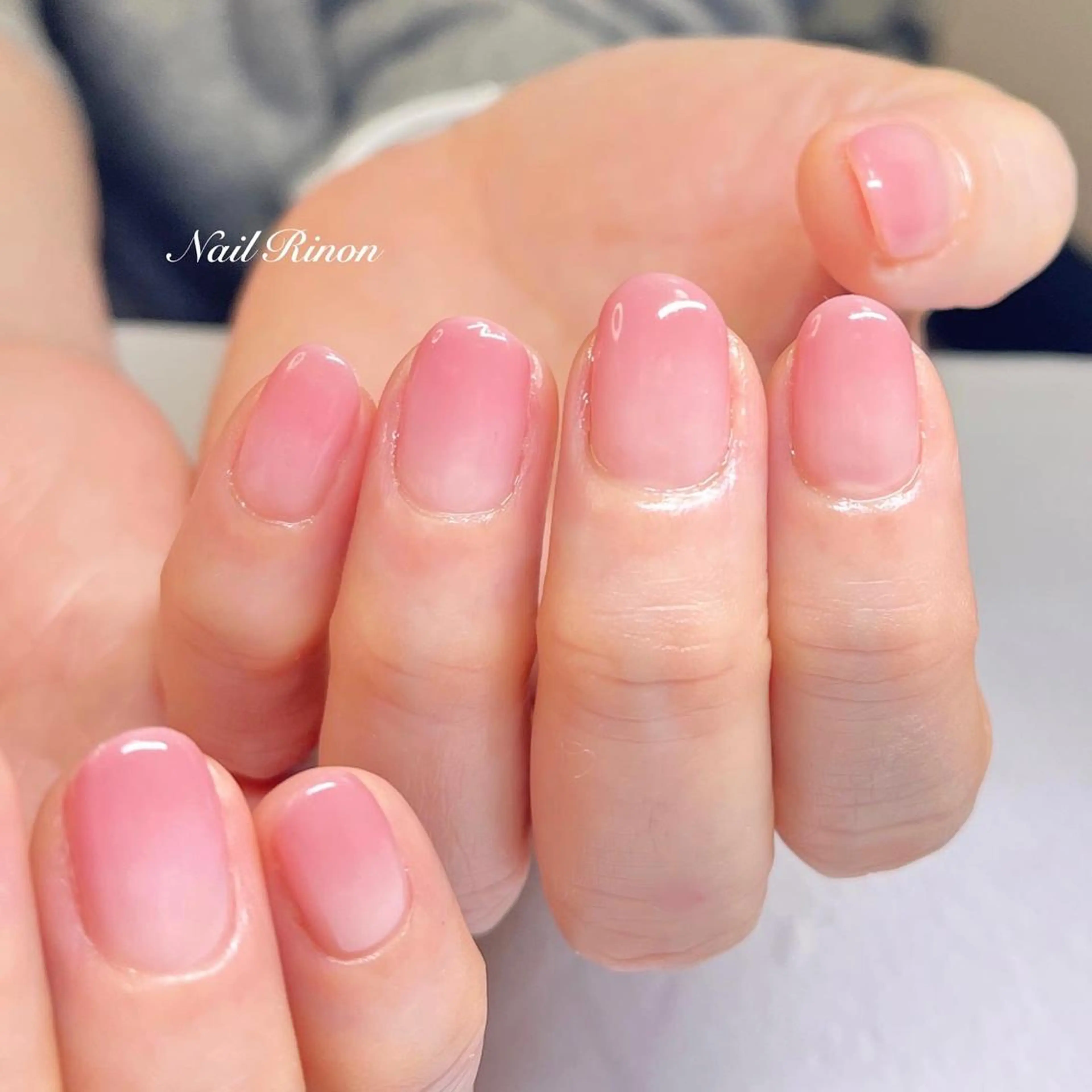 ネイル グラデーション シンプルネイル ハンドネイル Nail Rinonのネイルデザイン