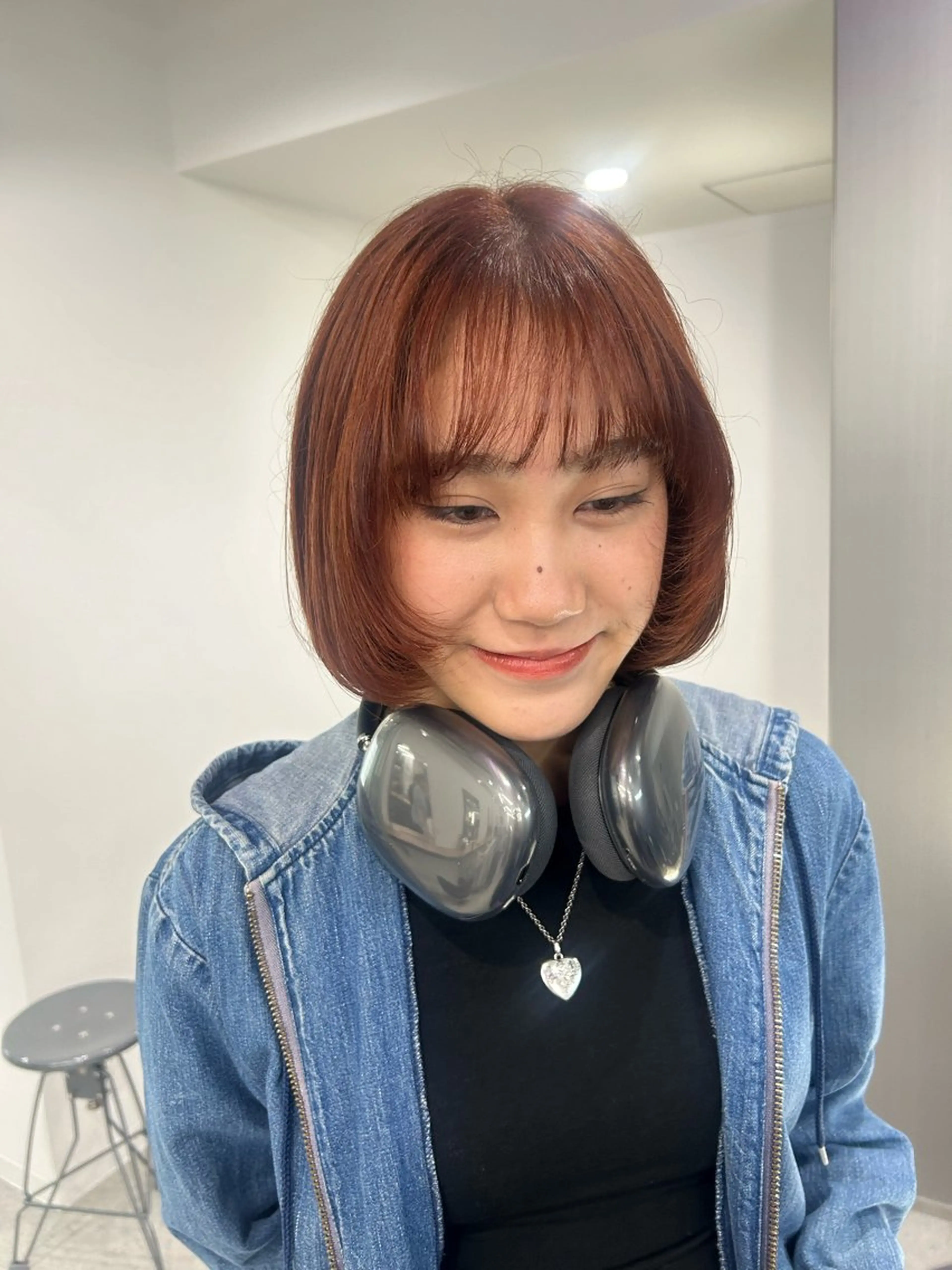 ショート カラー 愛結 暖色カラー🎀🩰のヘアスタイル