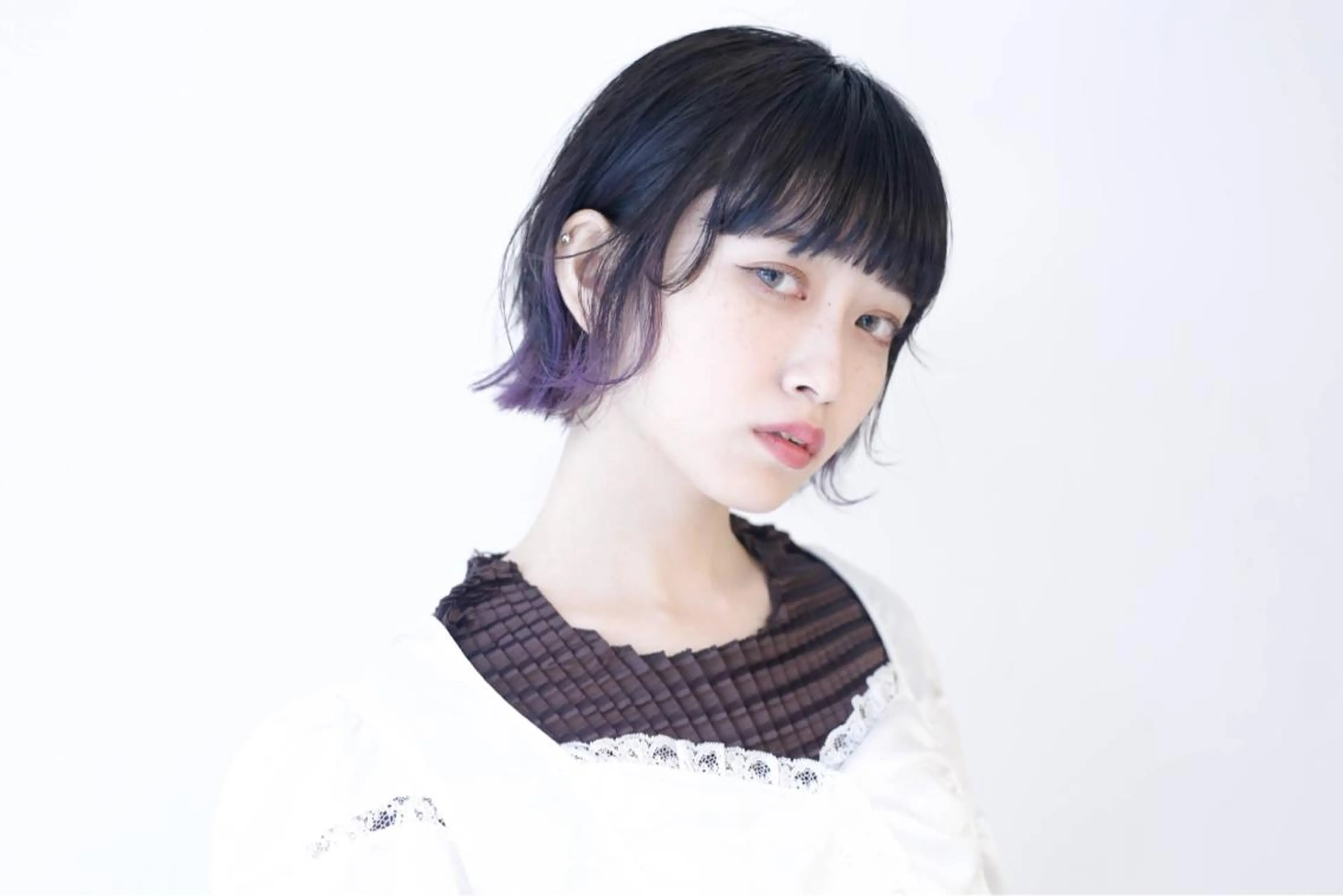 ミディアム カラー ill.所属・ill［イル］大須 ダブルカラー髪質改善のヘアスタイル