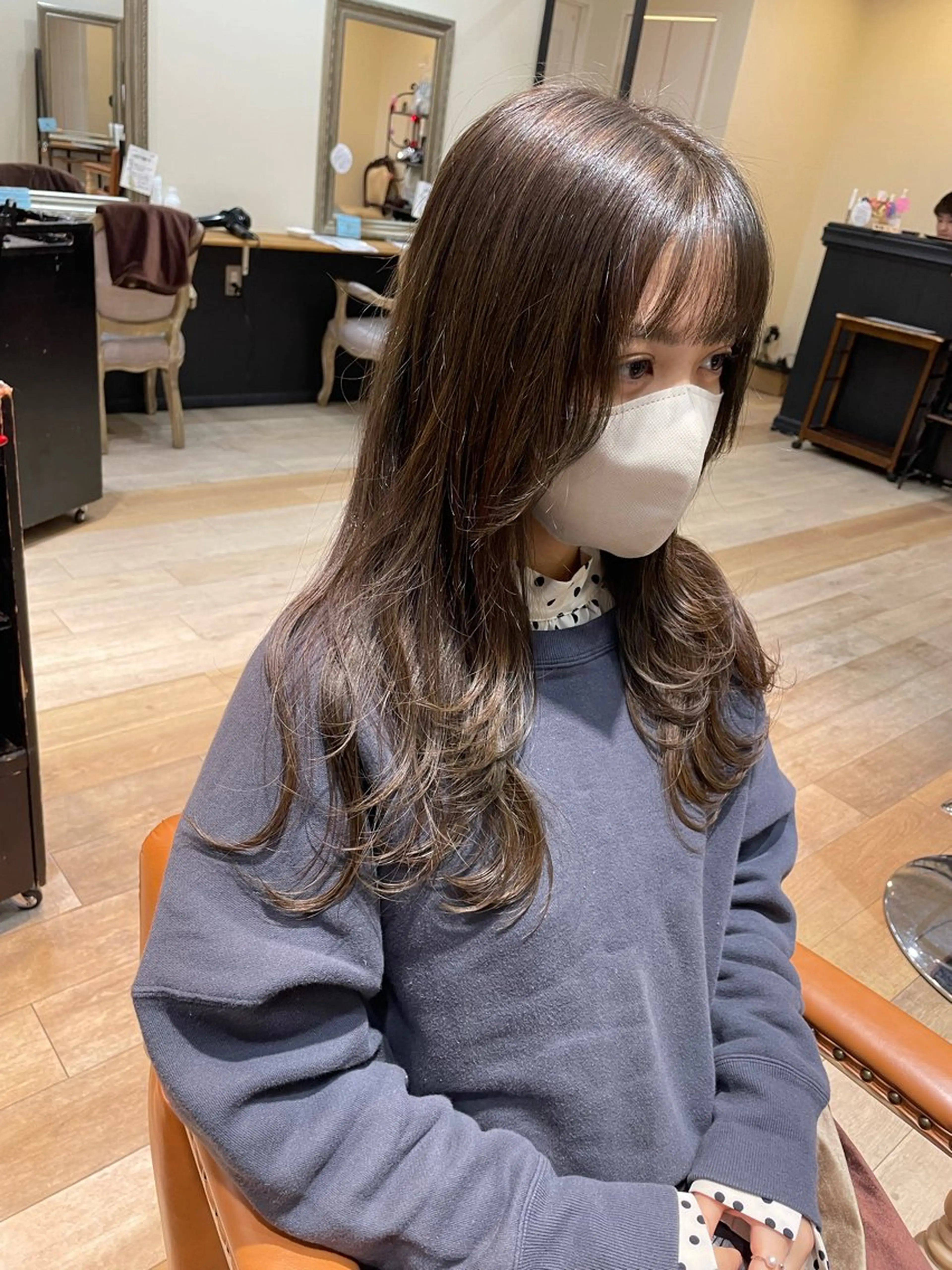 ロング カラー 松尾 遥花のヘアスタイル