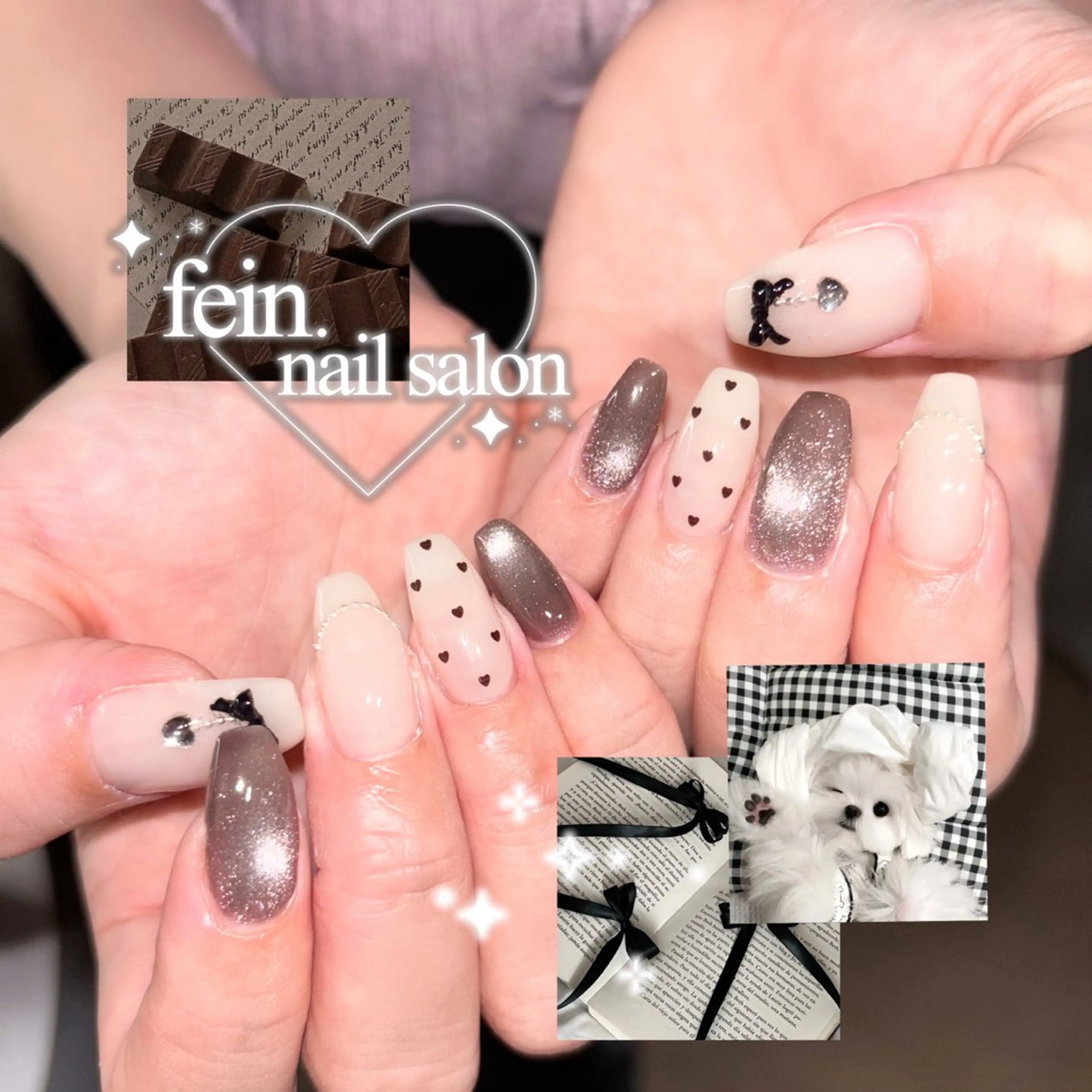 1日2名様限定🌟【オフあり】デザインコース🎀💕(パーツ8個無料🆓)持ち込みデザインOK!の写真