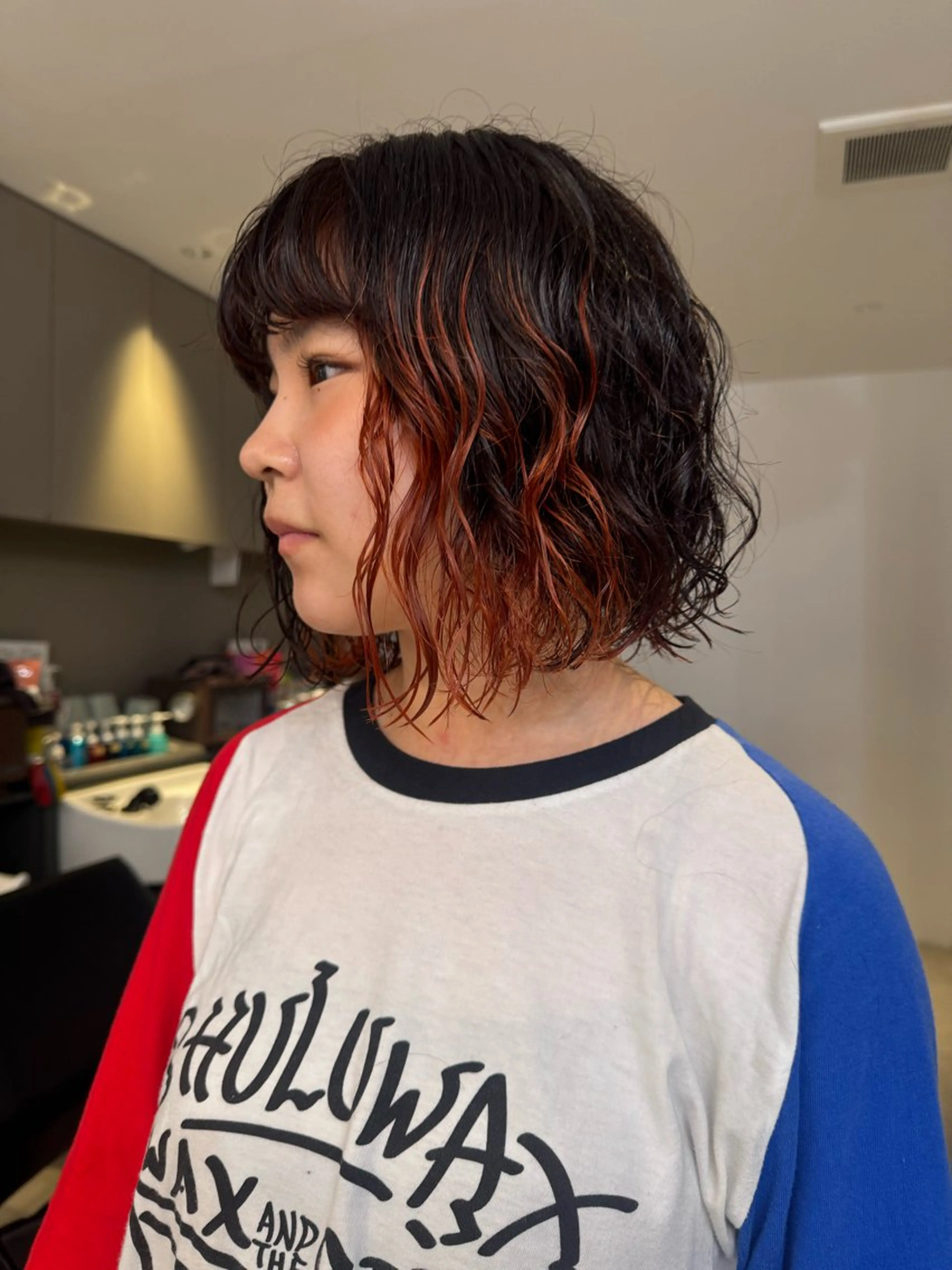 ミディアム パーマ トリートメント 井出 海月のヘアスタイル