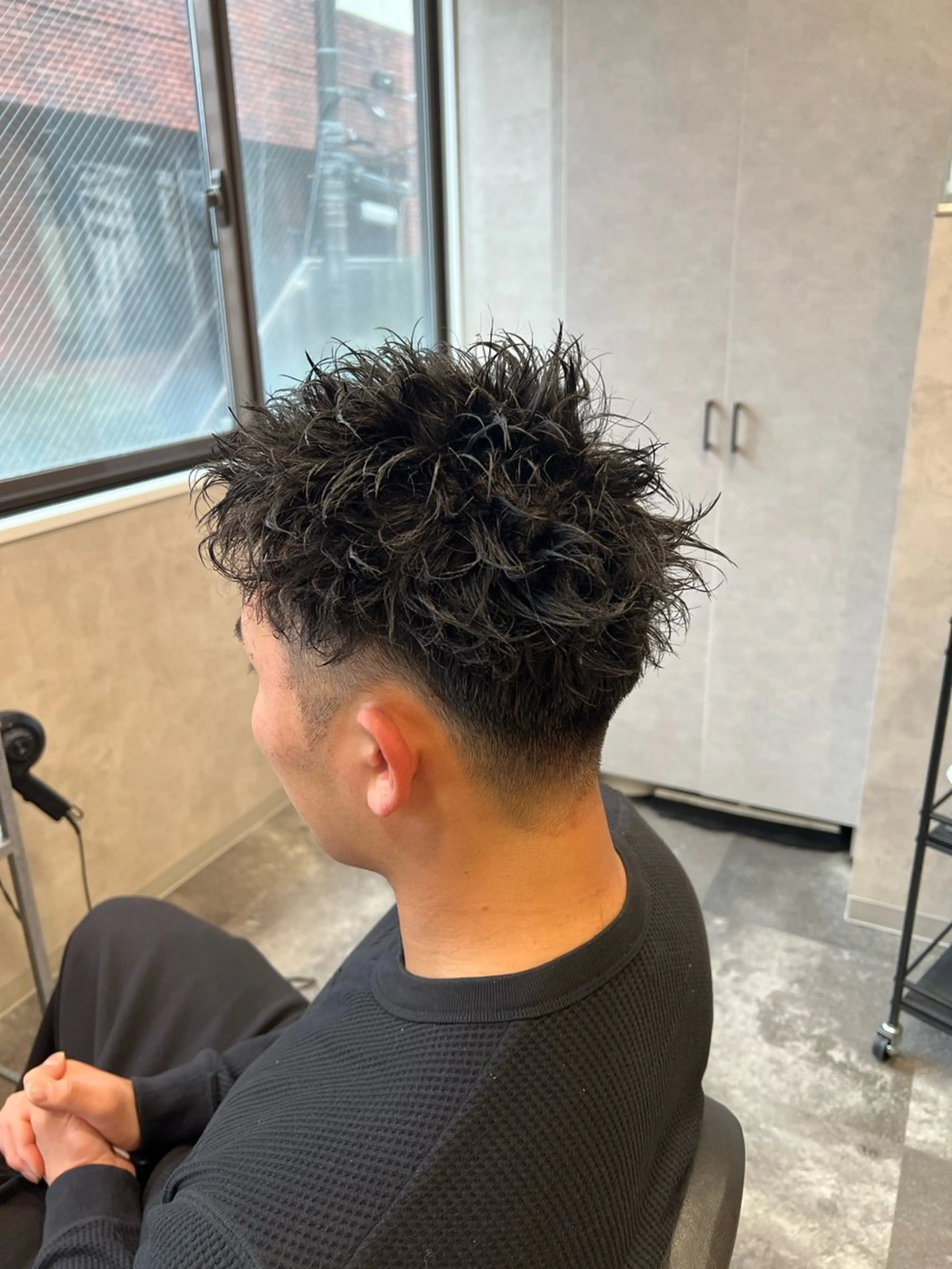 ショート パーマ ヘアアレンジ メンズ メンズパーマ スパイキーショート ショートヘア カット パーマ メンズ特化/カラー/ パーマ/ケイシンのヘアスタイル