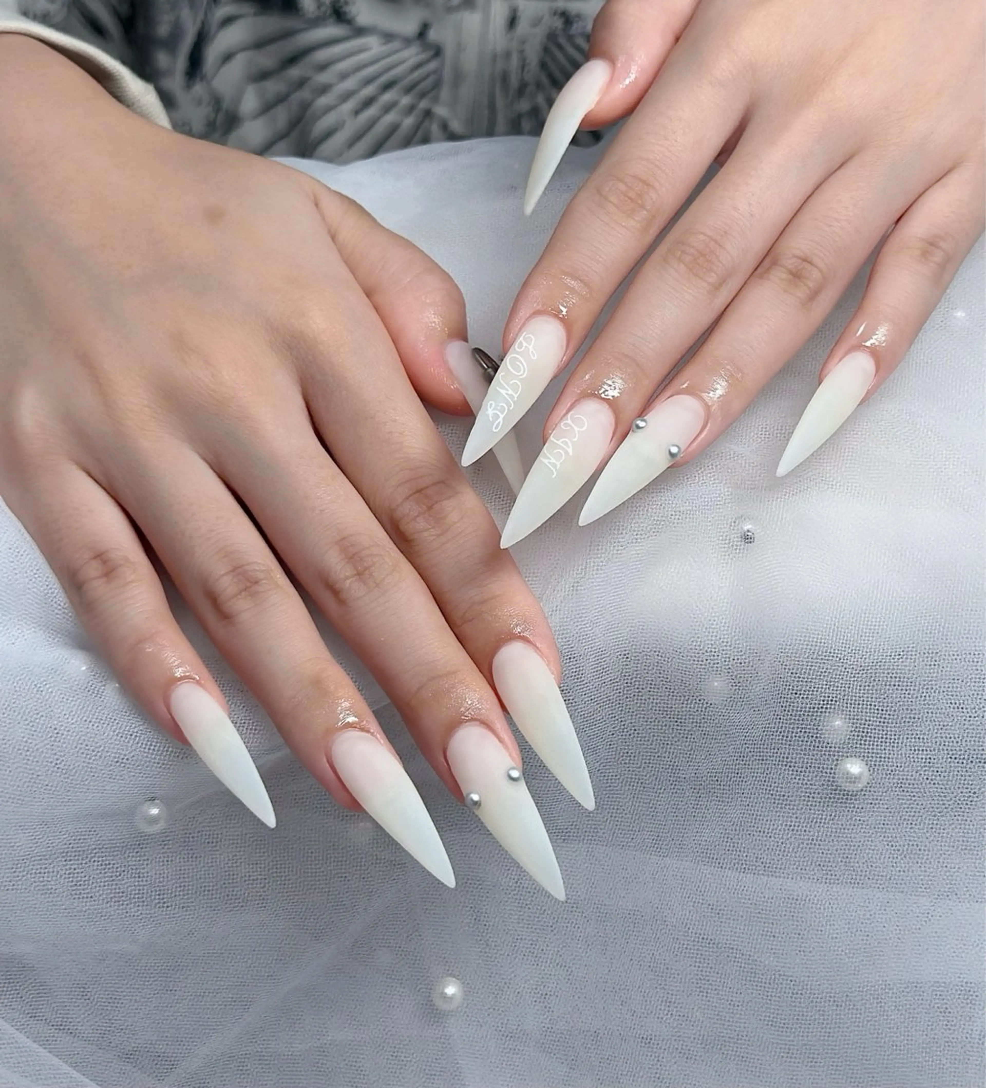 ネイル ハート キラキラネイル リボン ハンドネイル キノコ H.babynailのネイルデザイン