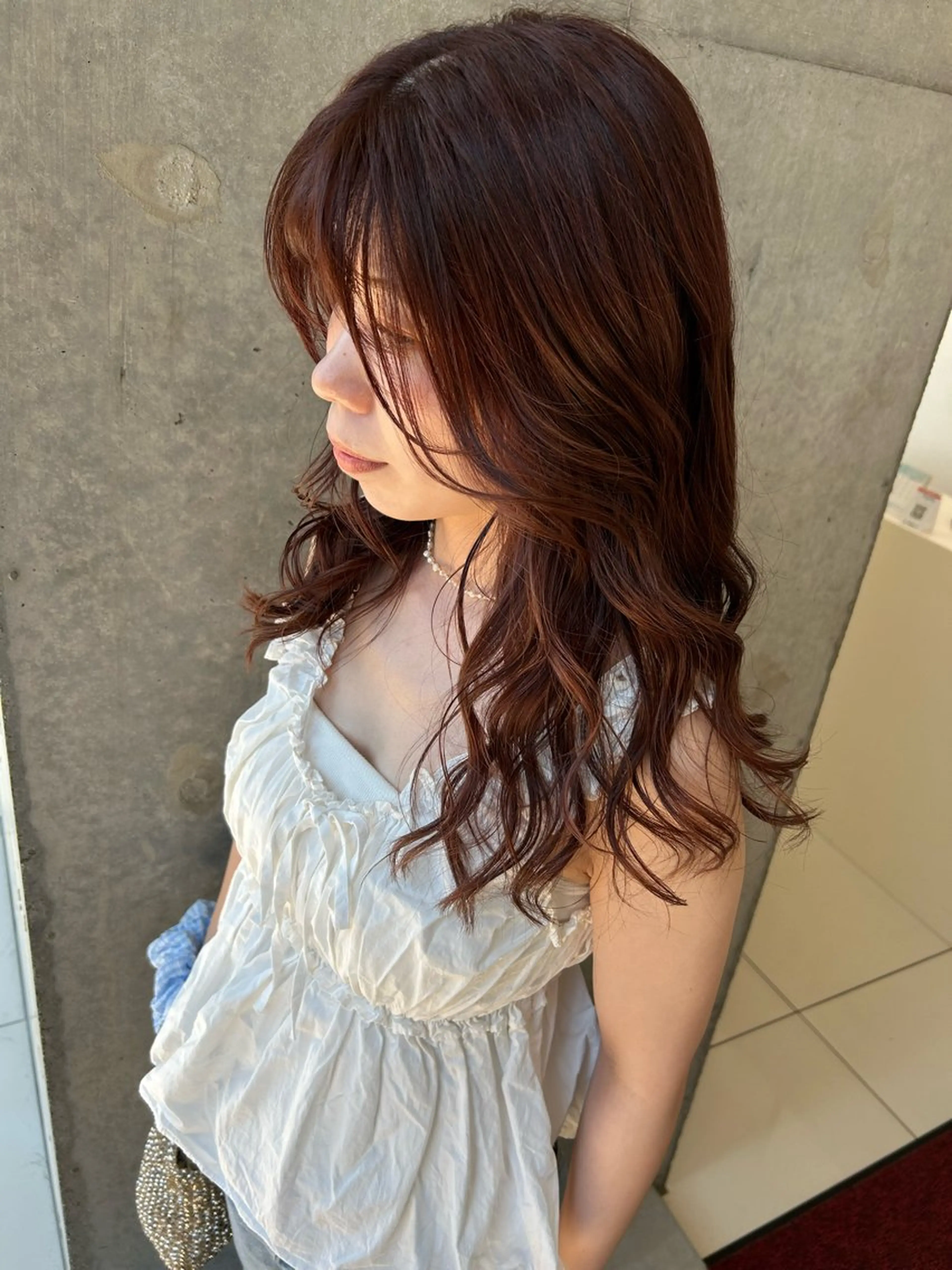 ロング カラー ブラウンカラー ピンクカラー ピンクブラウン カット ヘアカラー soul eater MONAのヘアスタイル