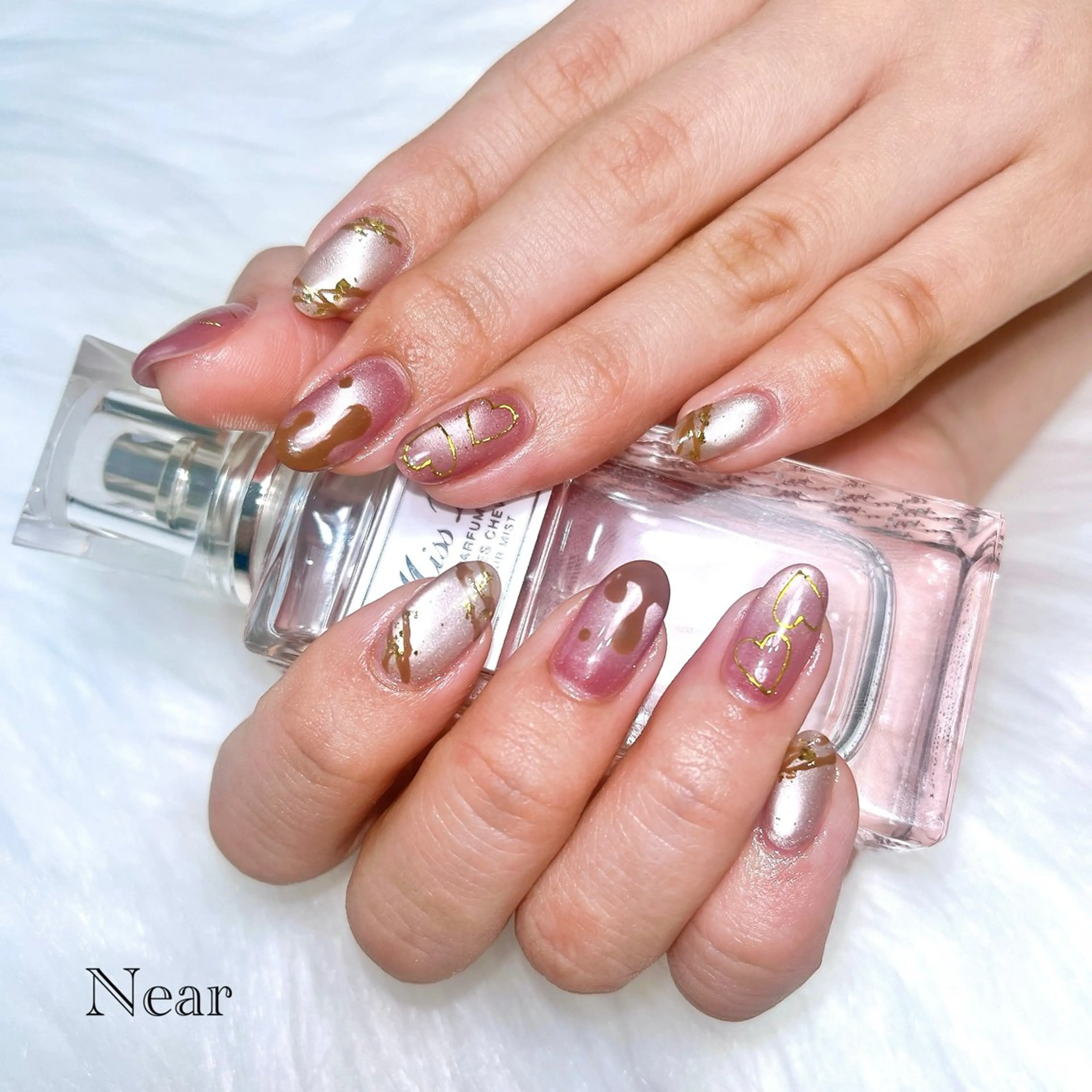 ネイル バレンタイン ハンドネイル Nailsalon Nearのネイルデザイン