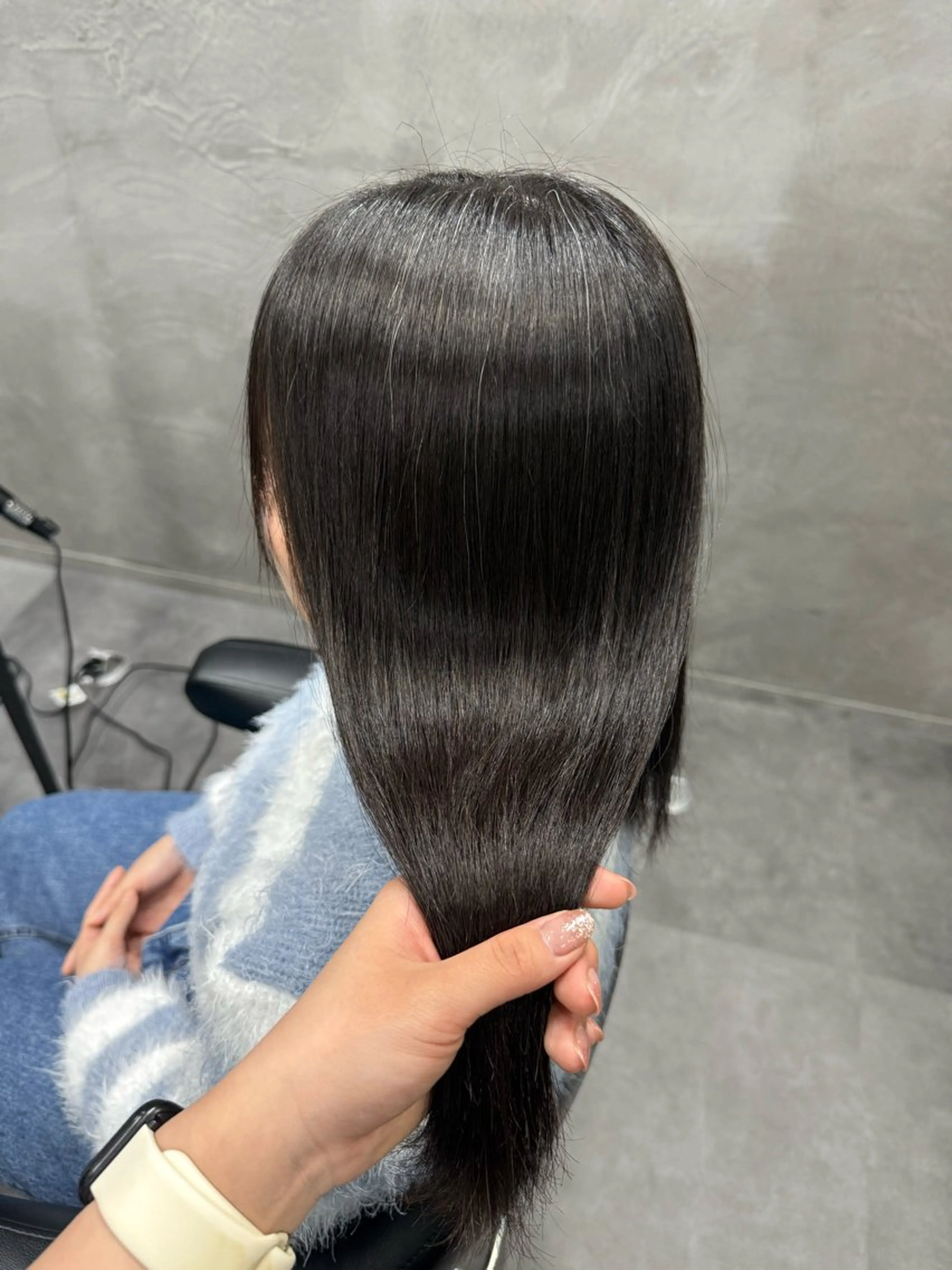 ミディアム パーマ 縮毛矯正 三木 まことのヘアスタイル